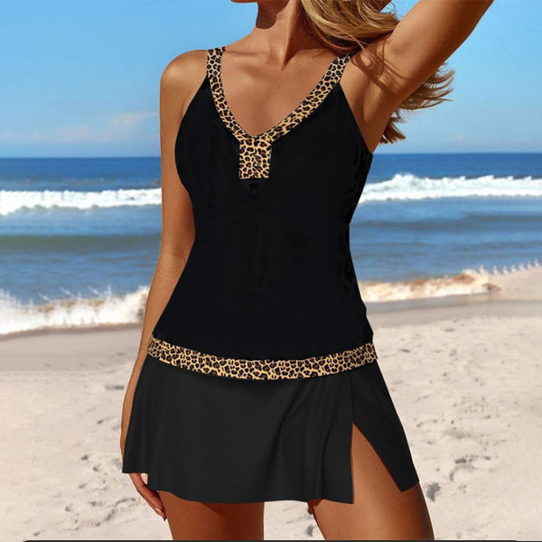 Wild Black Sleeveless Swimwear