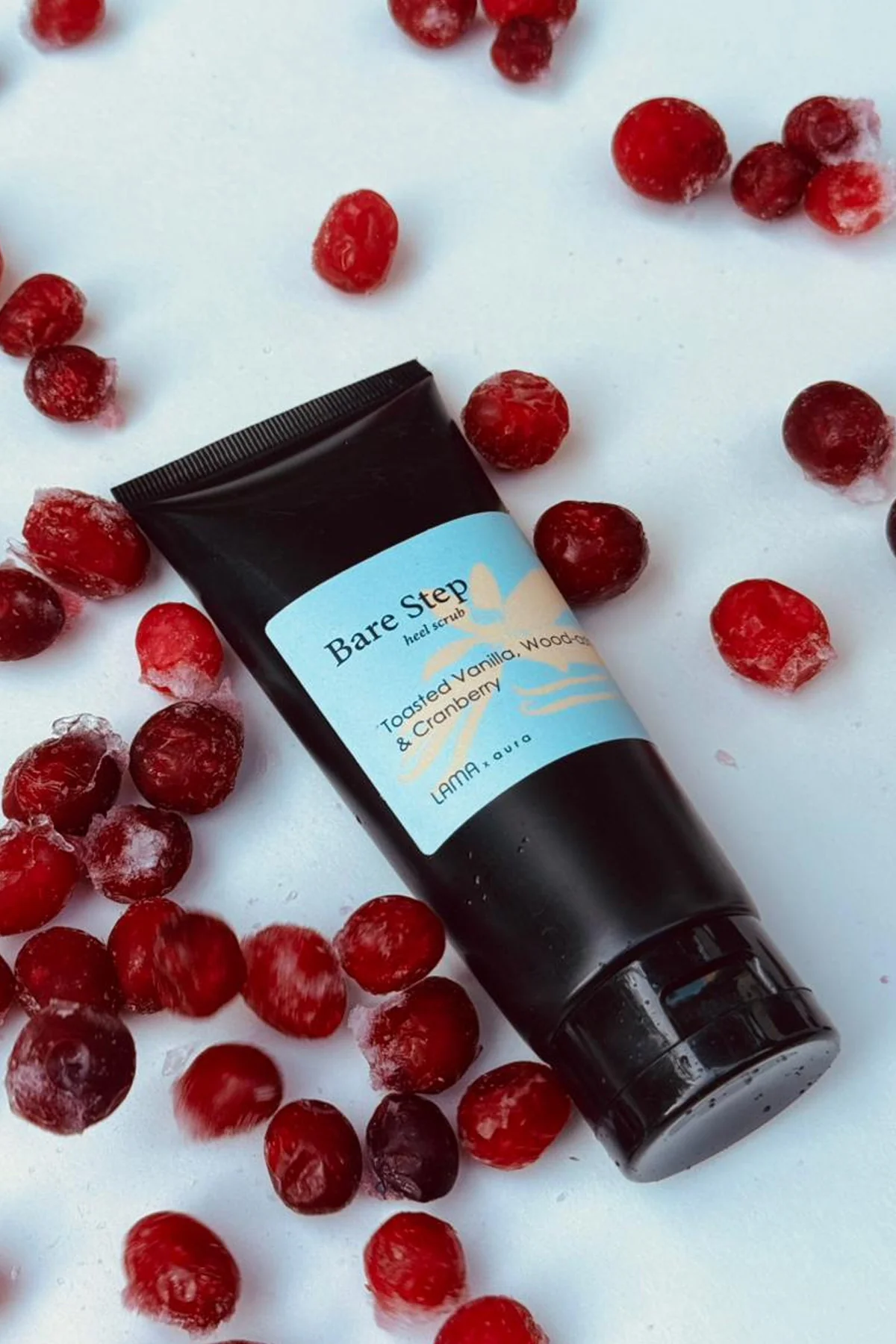 Bare Step heel scrub - Vanilla, Wood Ash & Cranberry - Image 4
