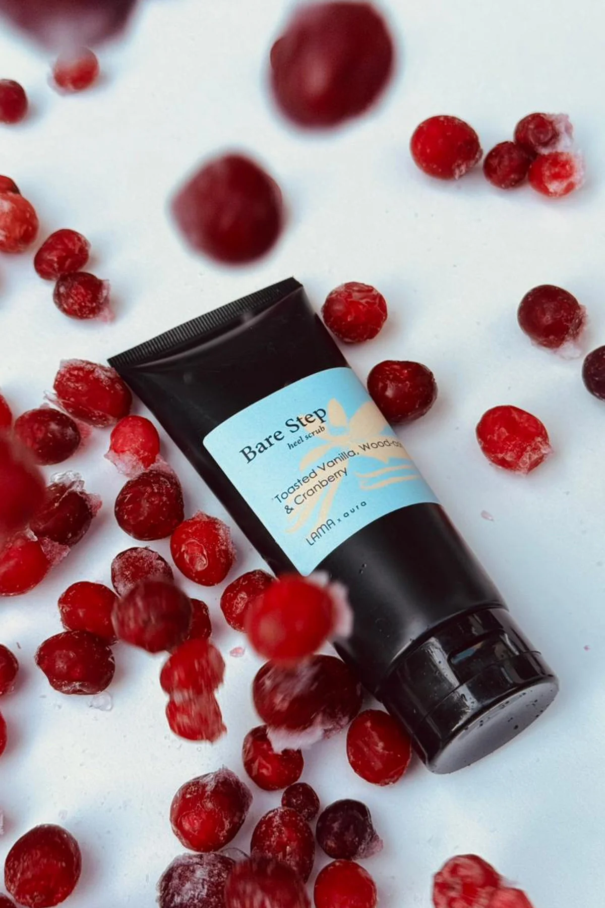 Bare Step heel scrub - Vanilla, Wood Ash & Cranberry - Image 5