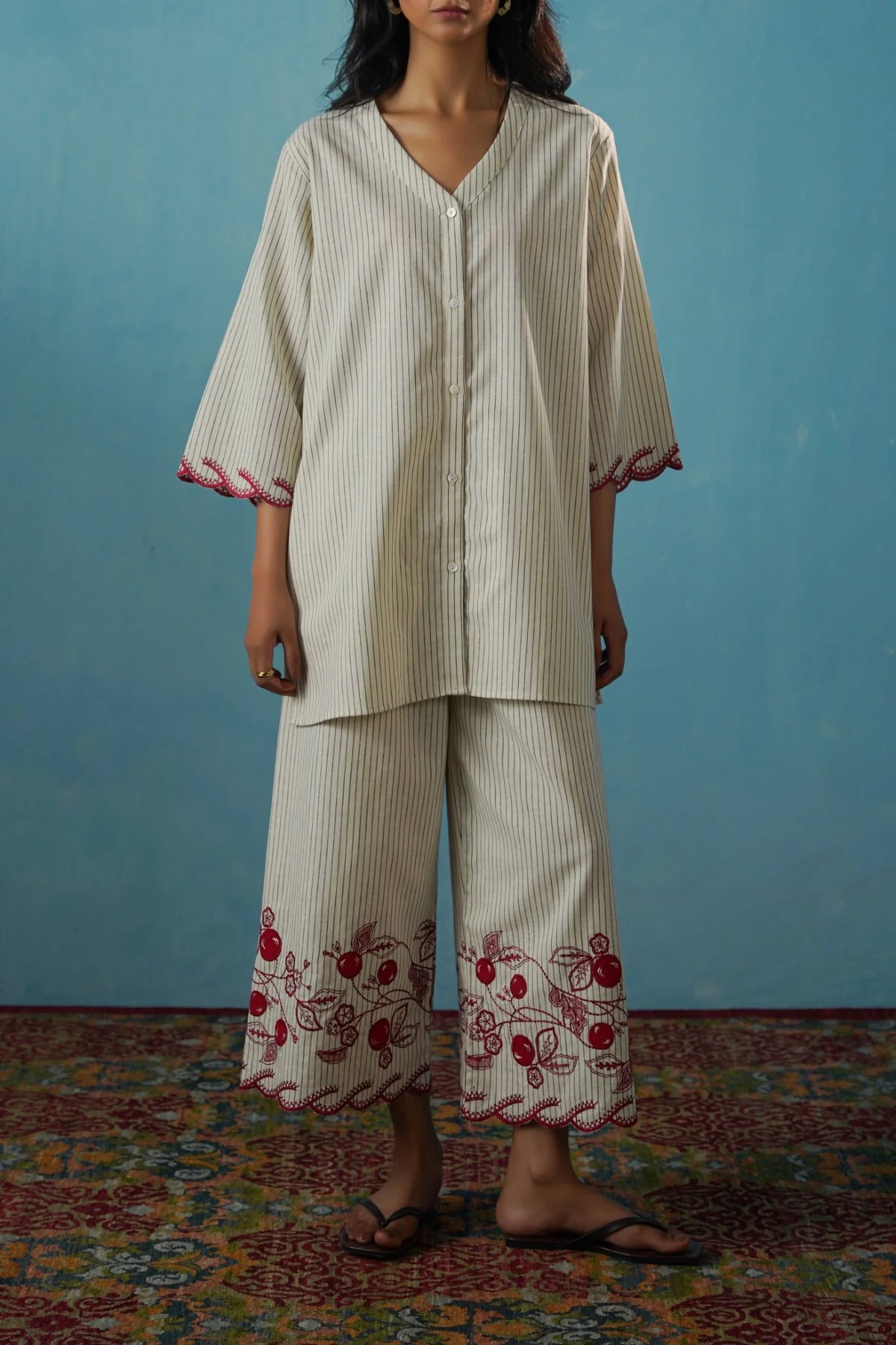 CHERRY STORY PINSTRIPE SHIRT - Image 6