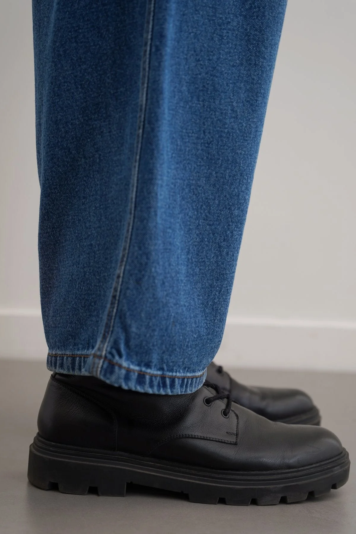 CHUNKY LEATHER BIKER BOOTS - Image 6