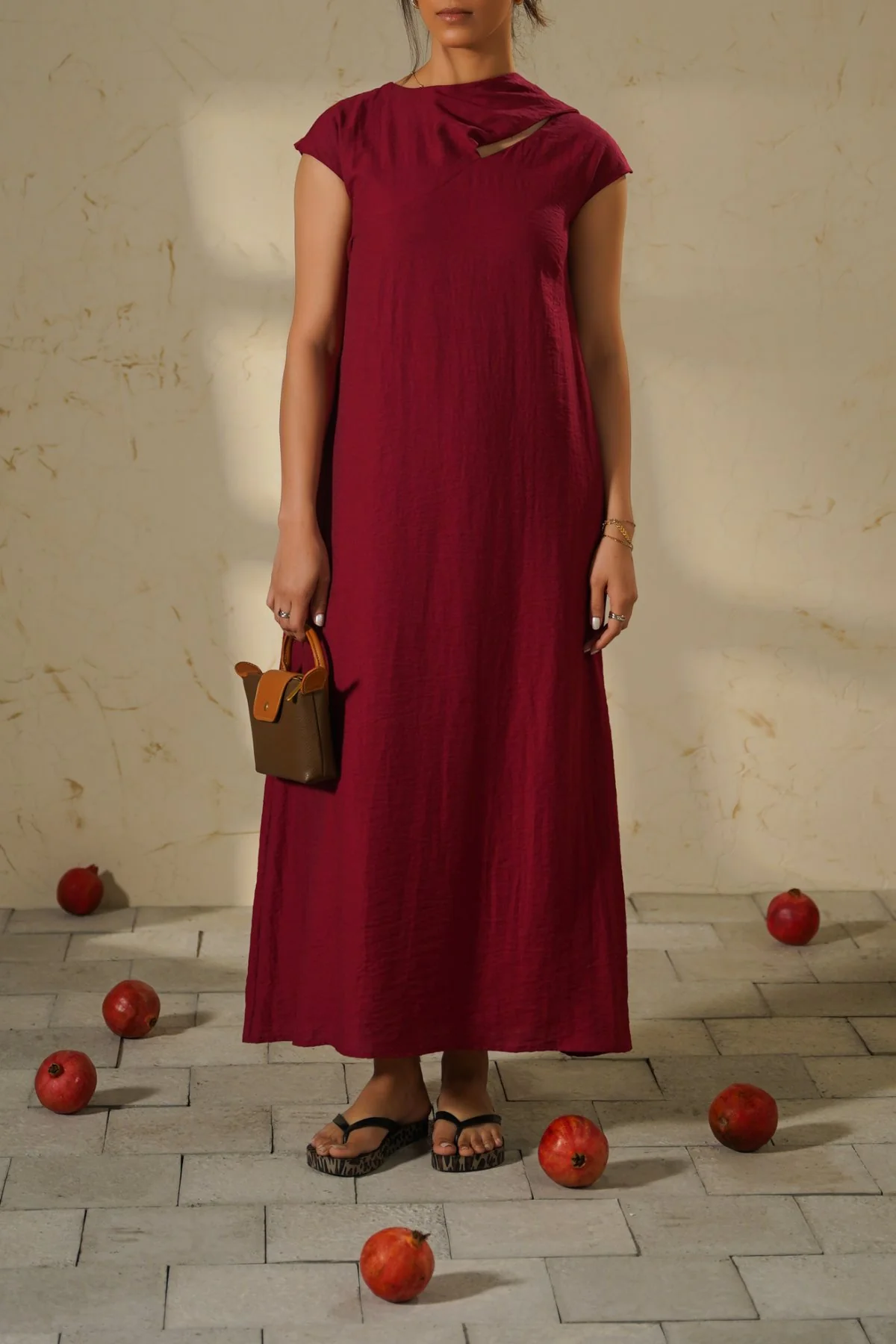CITY DRESS WITH SCARF DETAIL