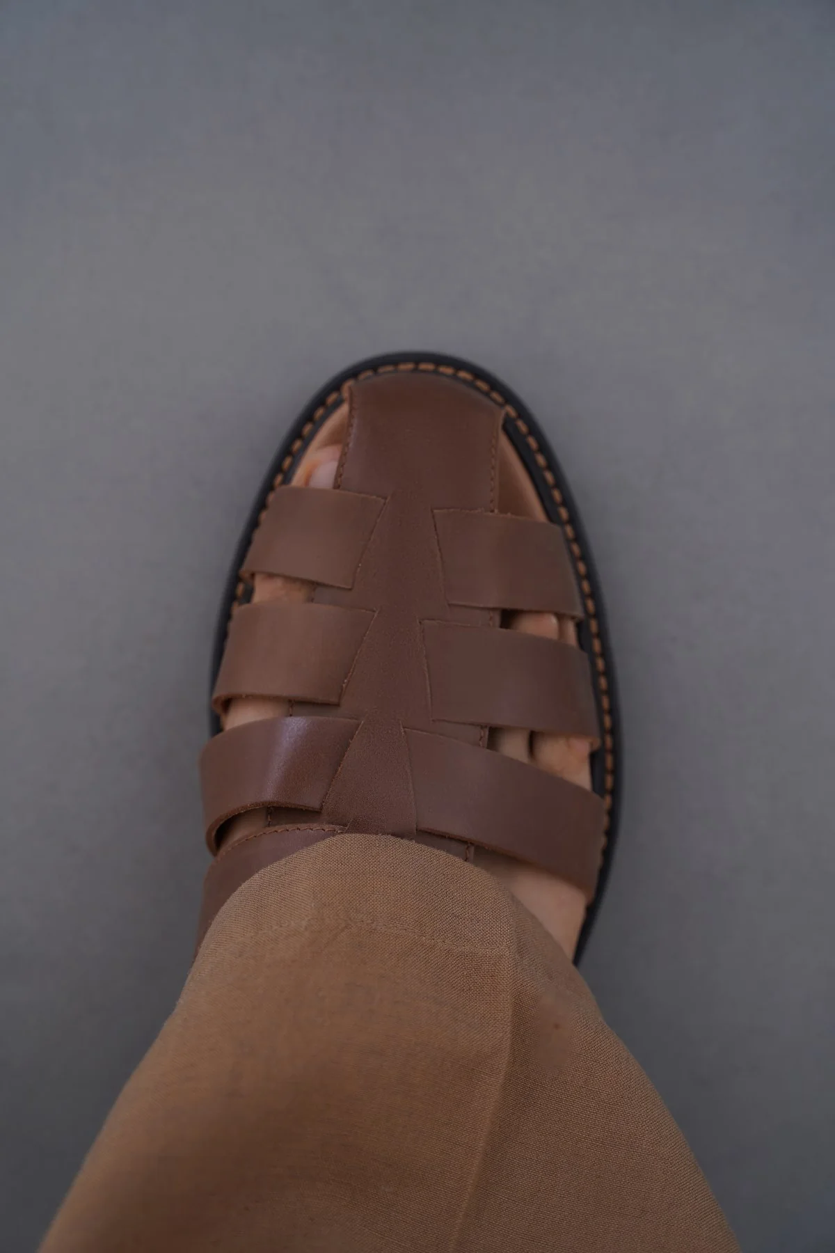 CLASSIC FISHERMAN LEATHER SANDALS - Image 5