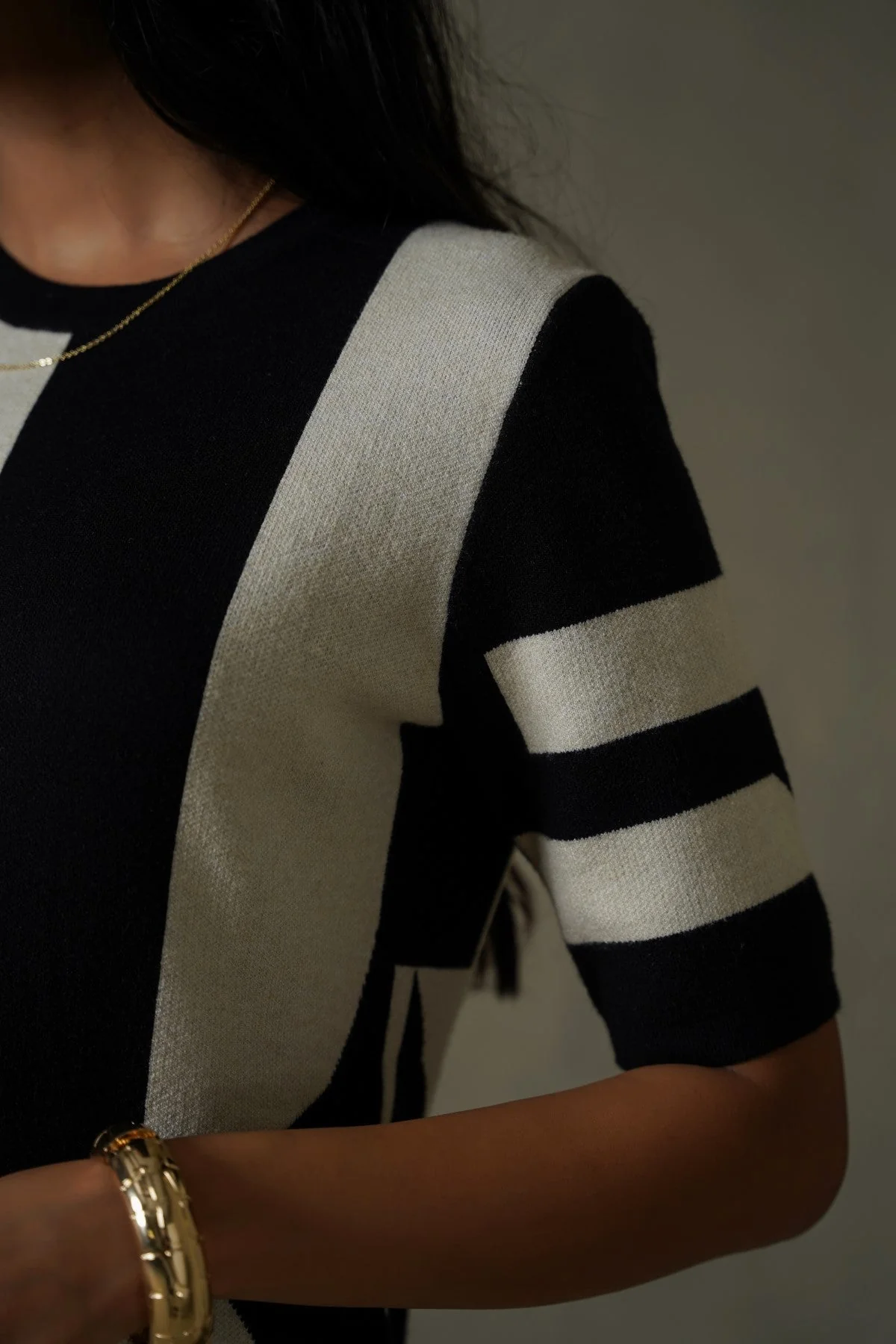 COLORBLOCK SWEATER DRESS - Image 3