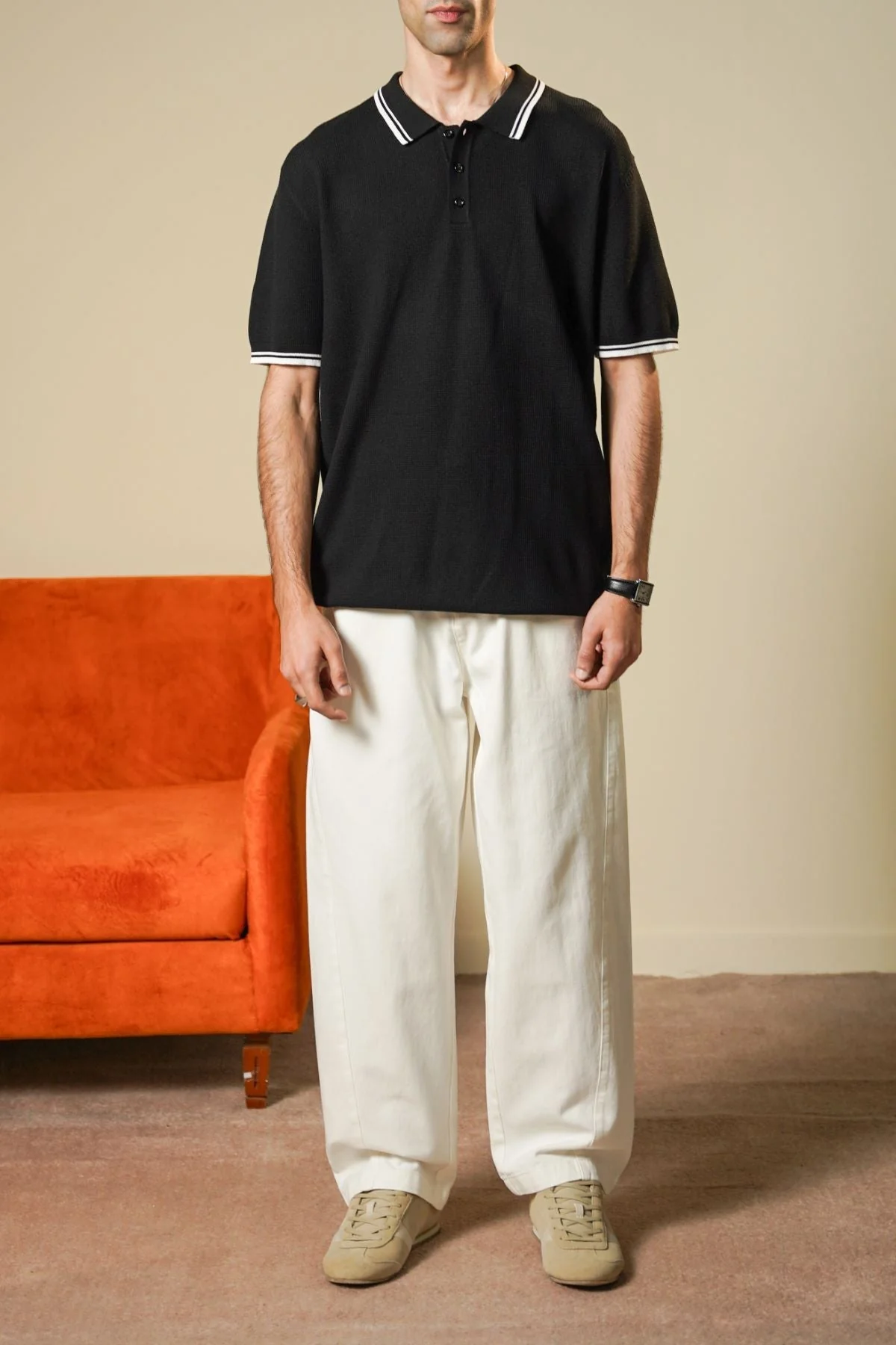 CONTRAST TIPPING POLO - Image 4