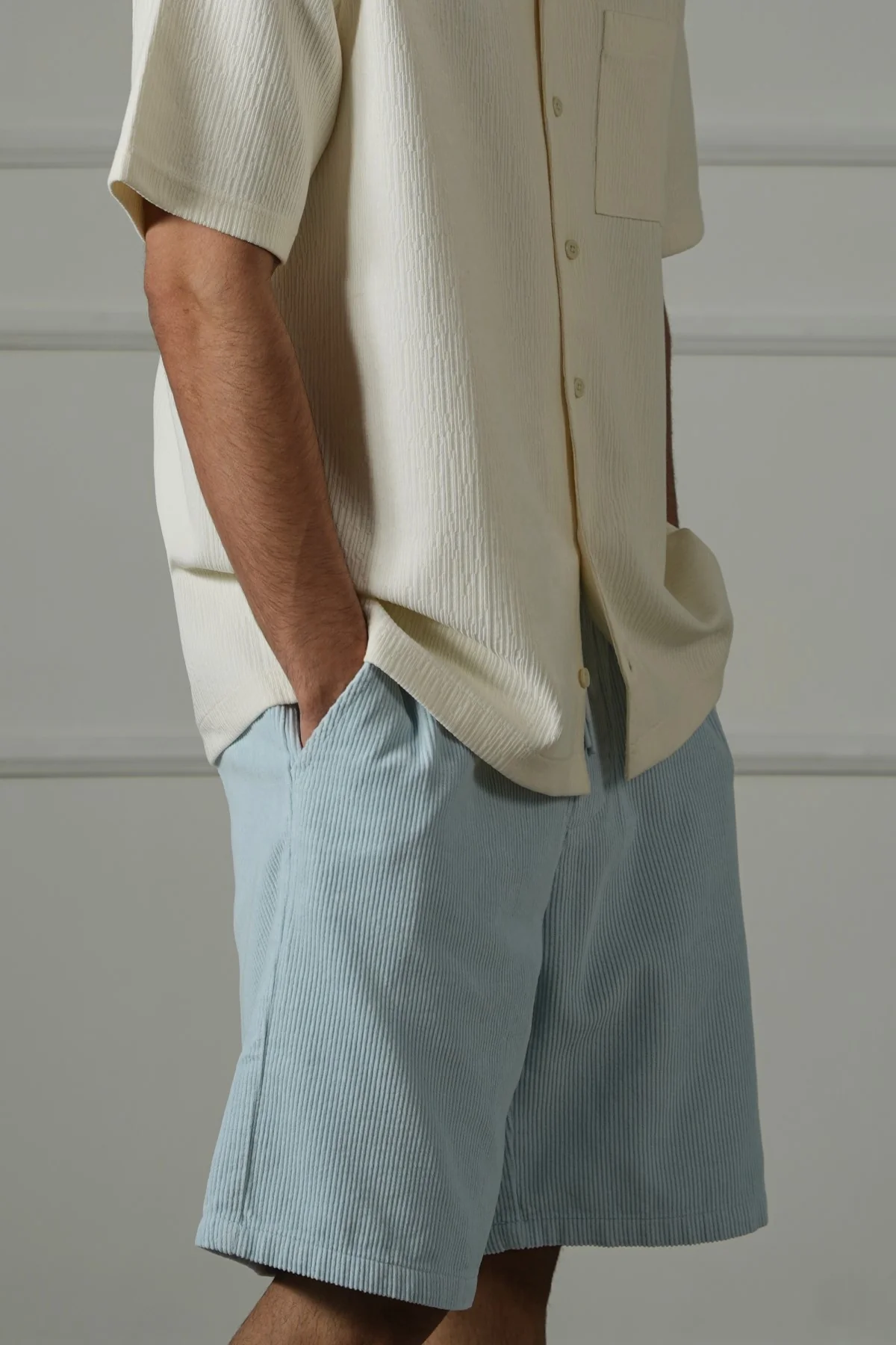 CORDUROY COTTON SHORTS - Image 4