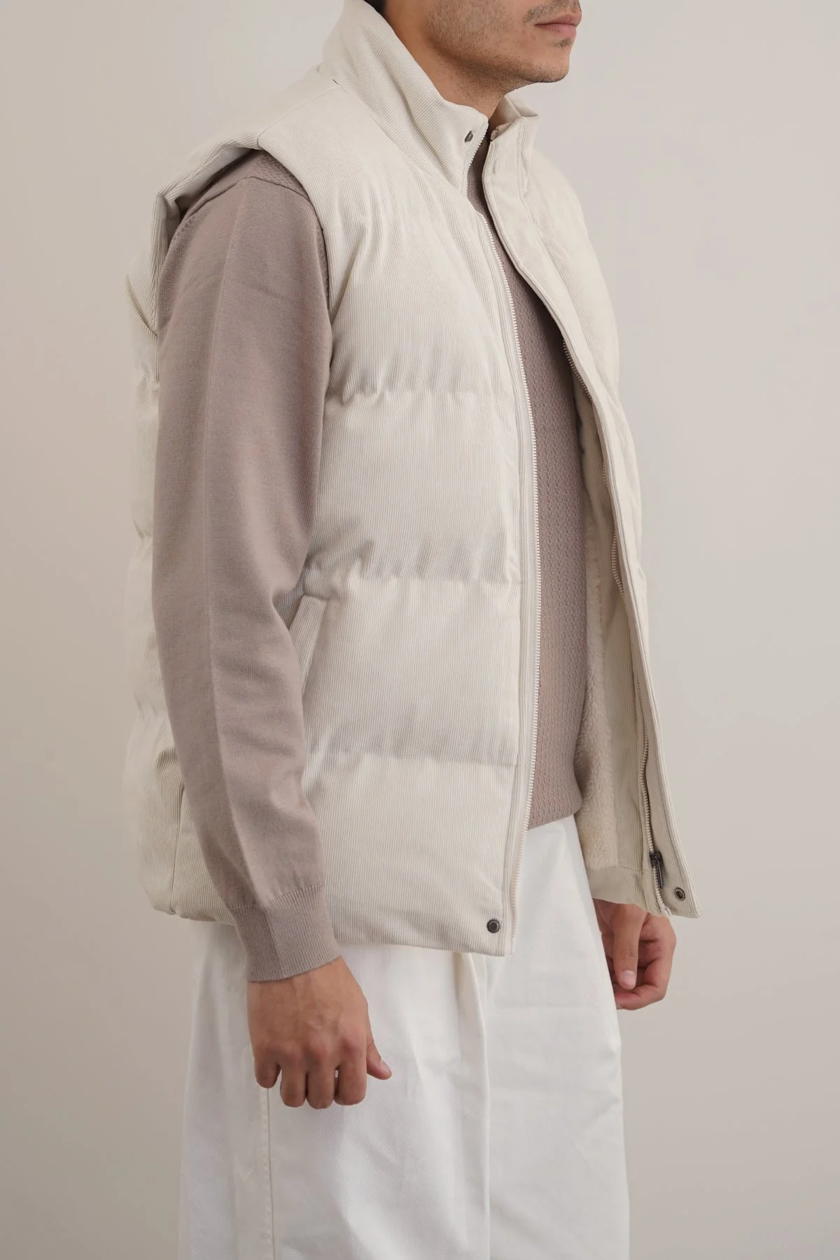 CORDUROY PUFFER GILET
