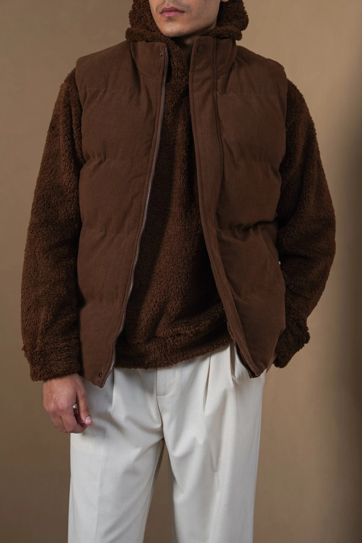 CORDUROY PUFFER GILET