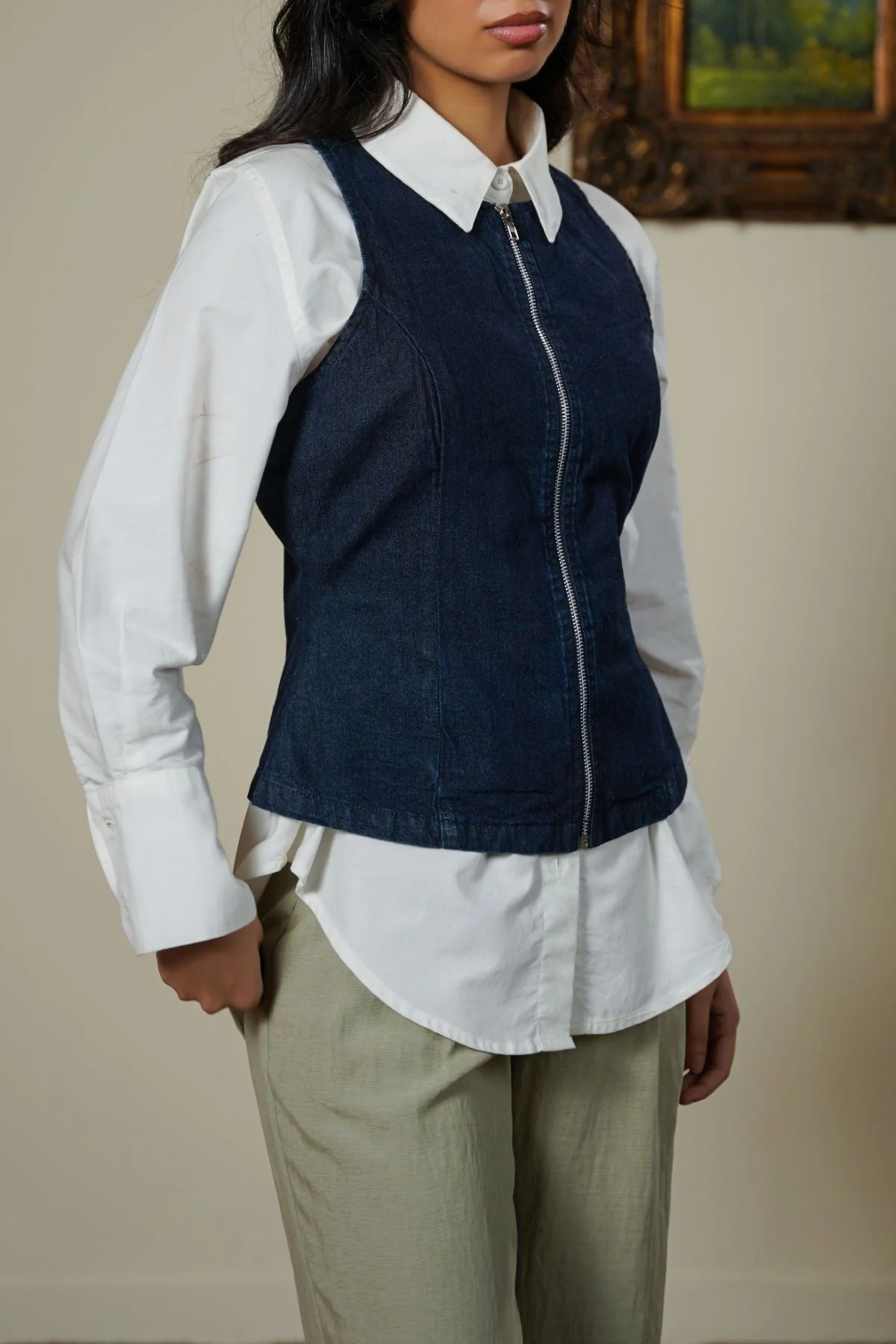 CORSET DENIM TOP - Image 3