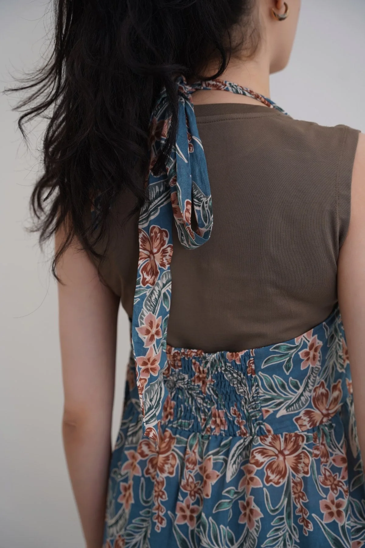COTTON HALTER DRESS - Image 3
