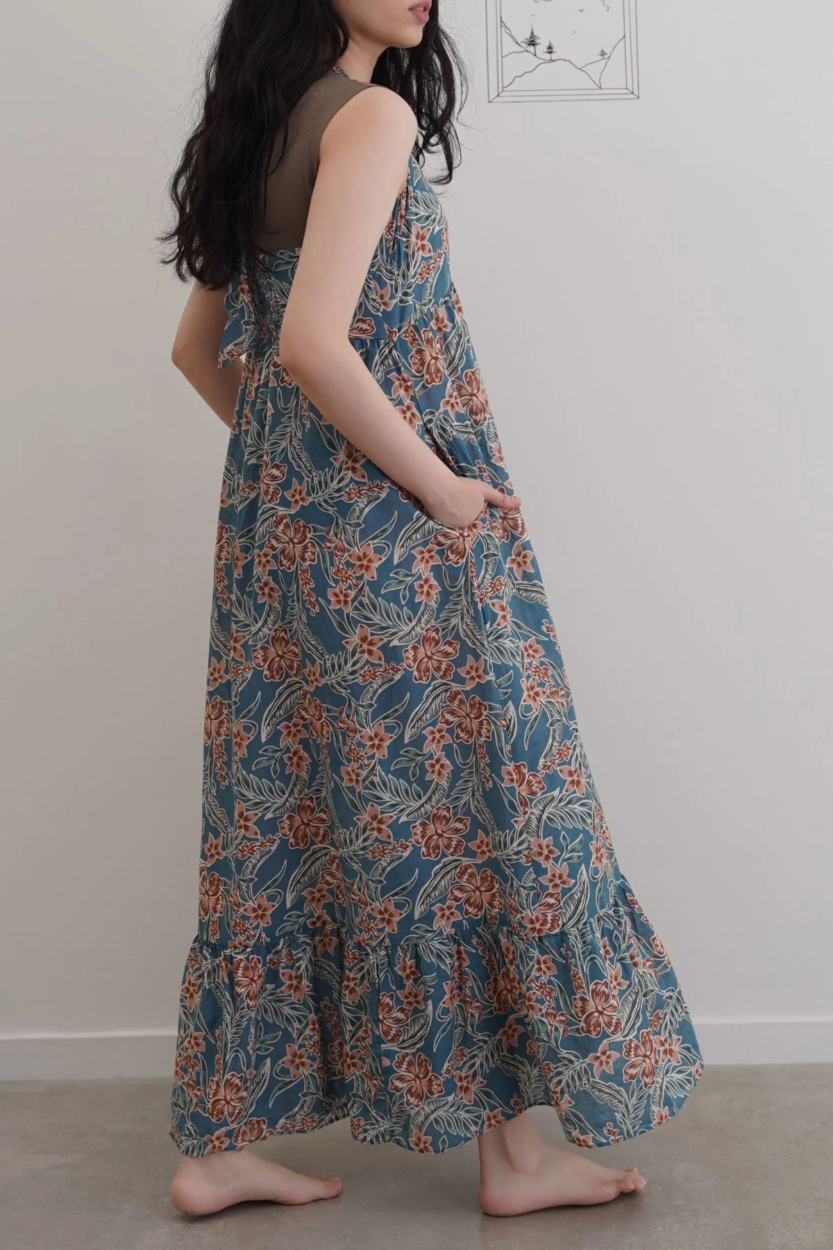 COTTON HALTER DRESS - Image 4
