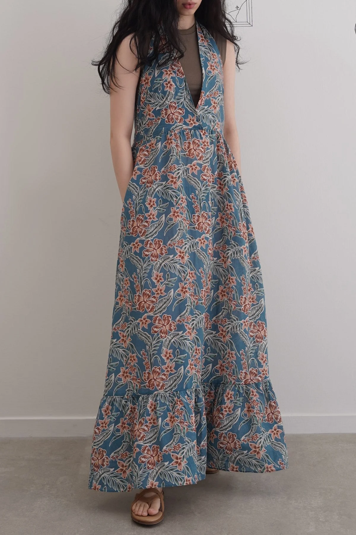 COTTON HALTER DRESS - Image 7
