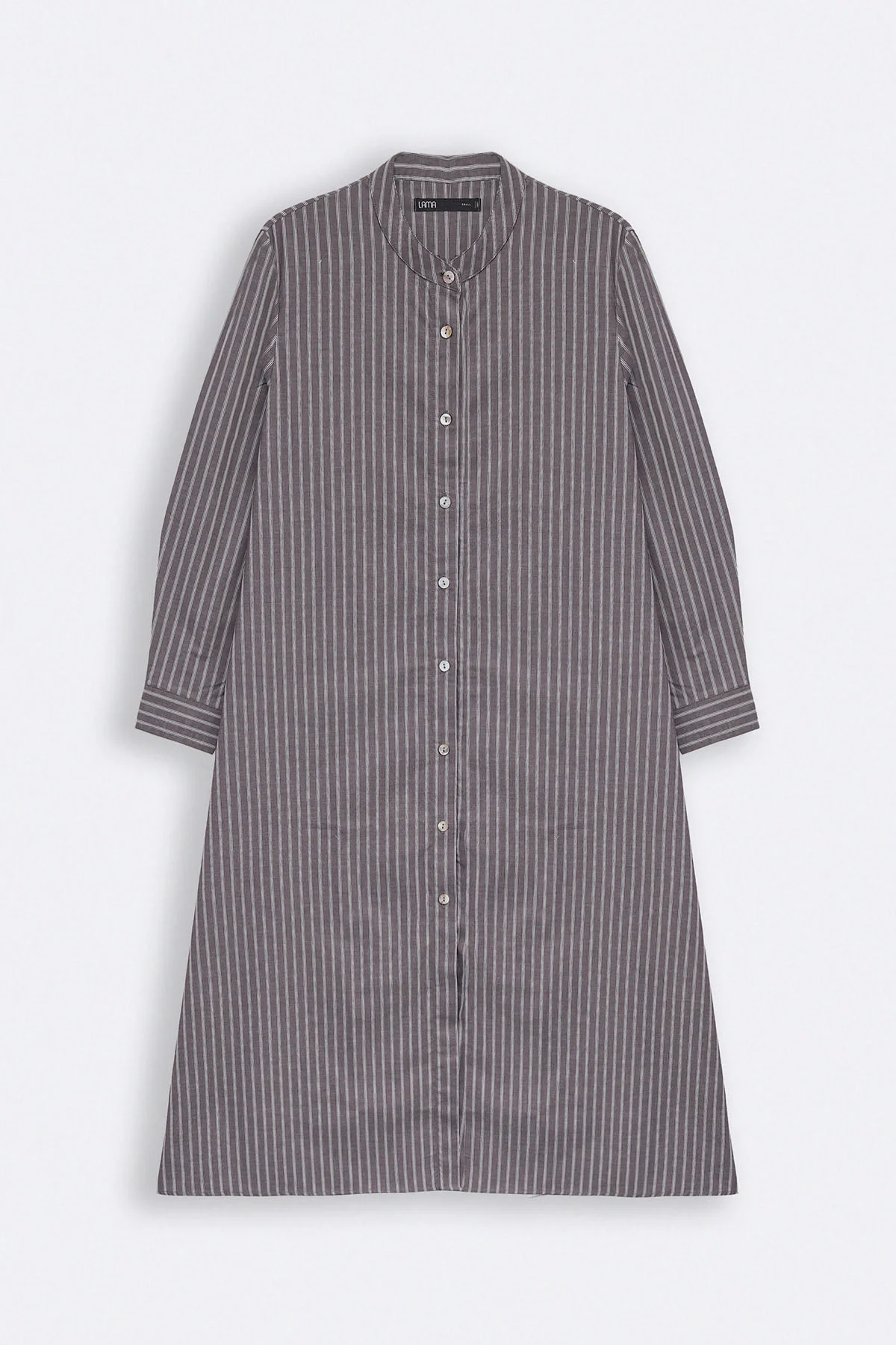 COTTON STRIPE SHIRT DRESS - Image 2