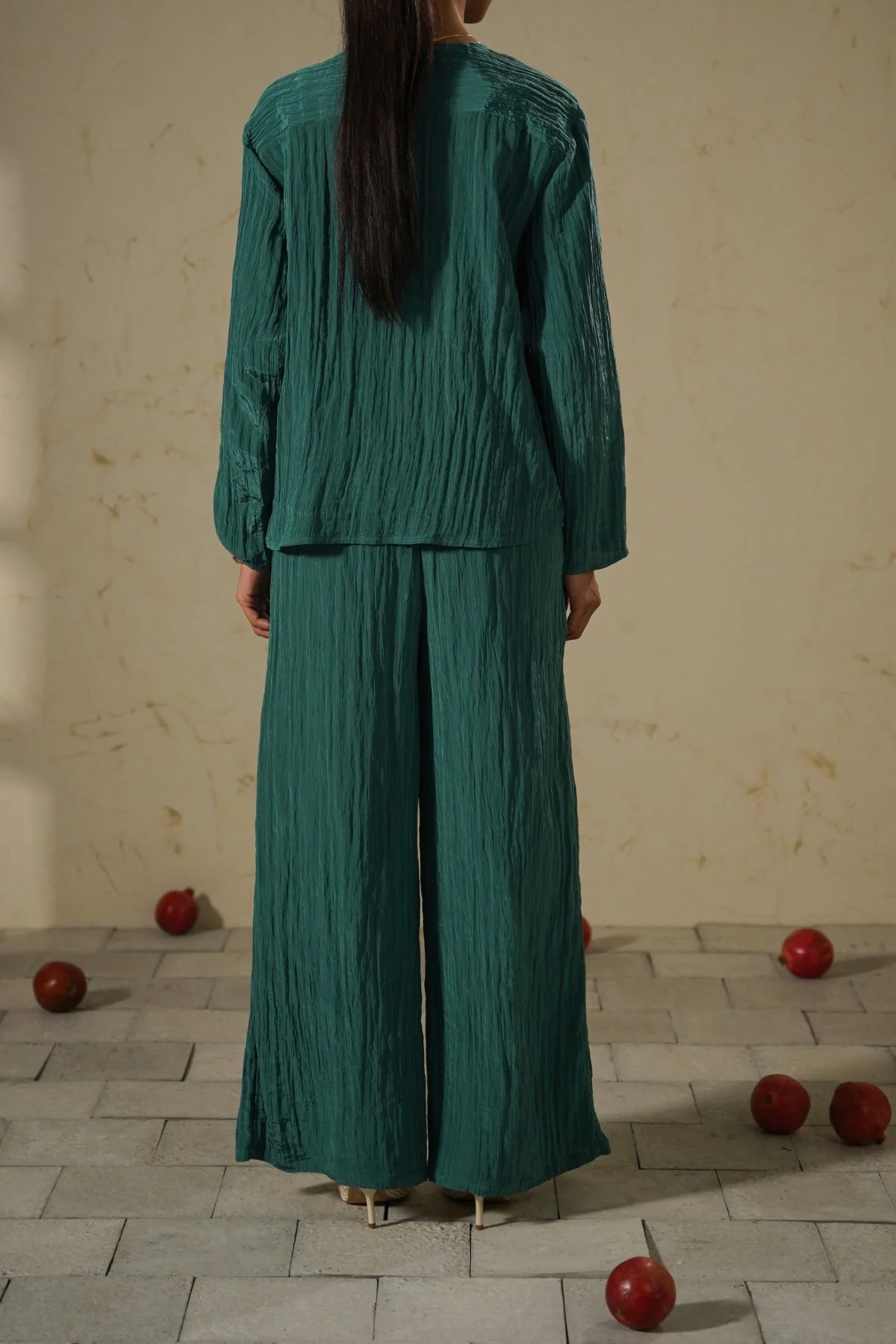 CRINKLE WIDE PANTS - Image 5