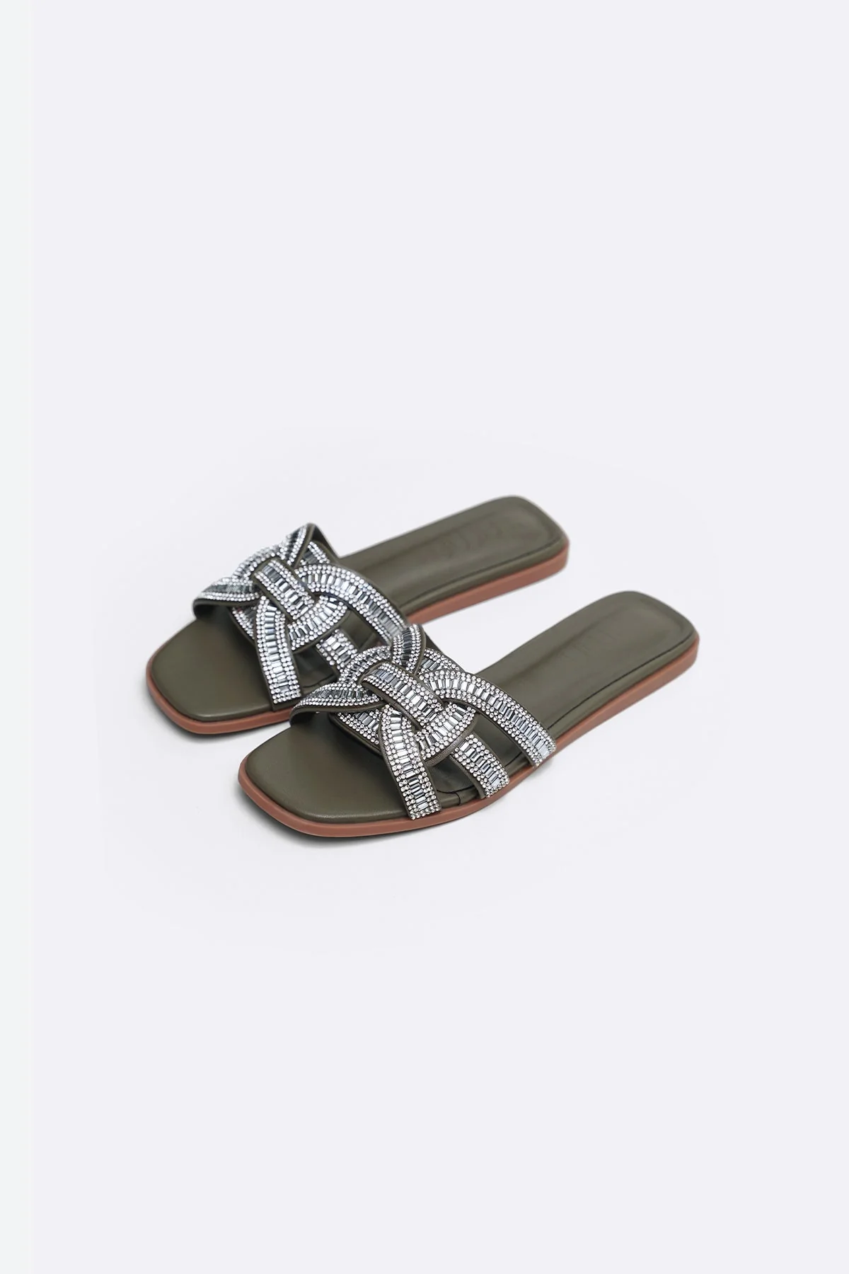 CRYSTAL STUDDED SLIDES - Image 8