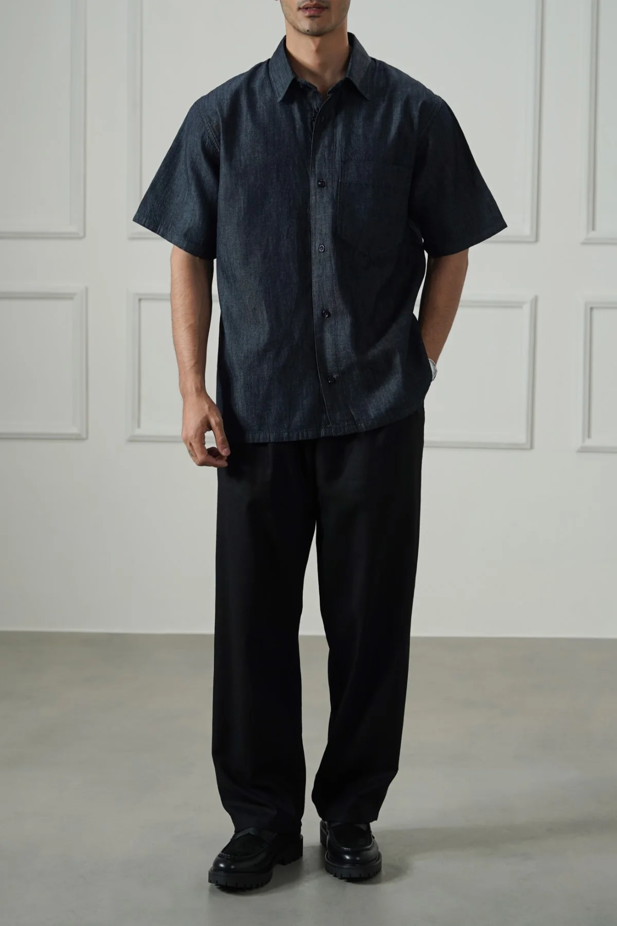 DARK DENIM SHIRT - Image 4