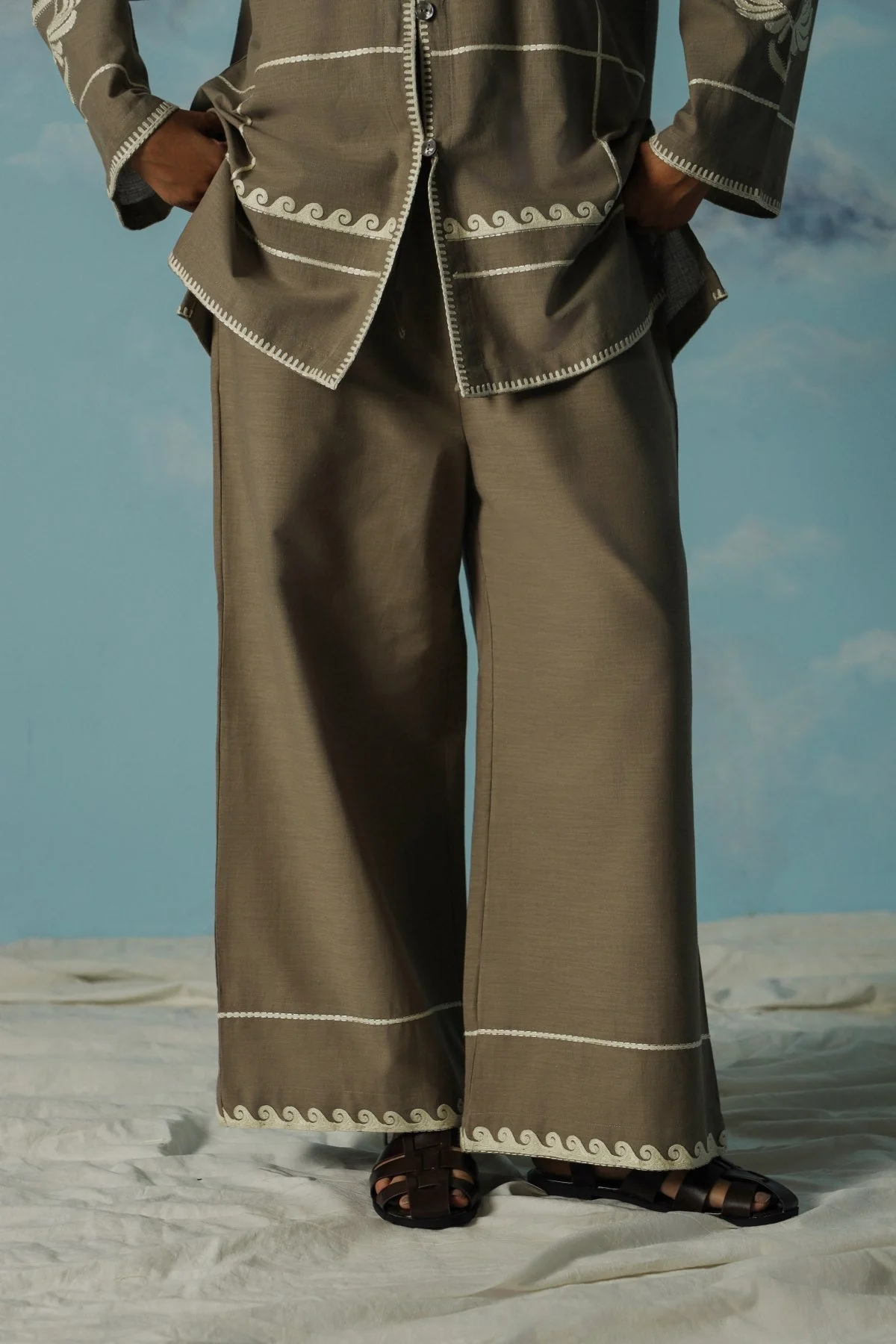 DESERT NOON EMBROIDERED PANTS