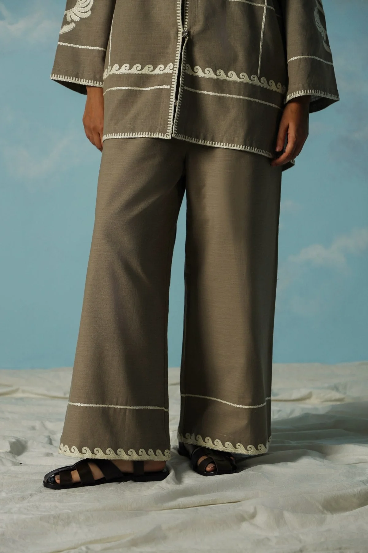 DESERT NOON EMBROIDERED PANTS - Image 4