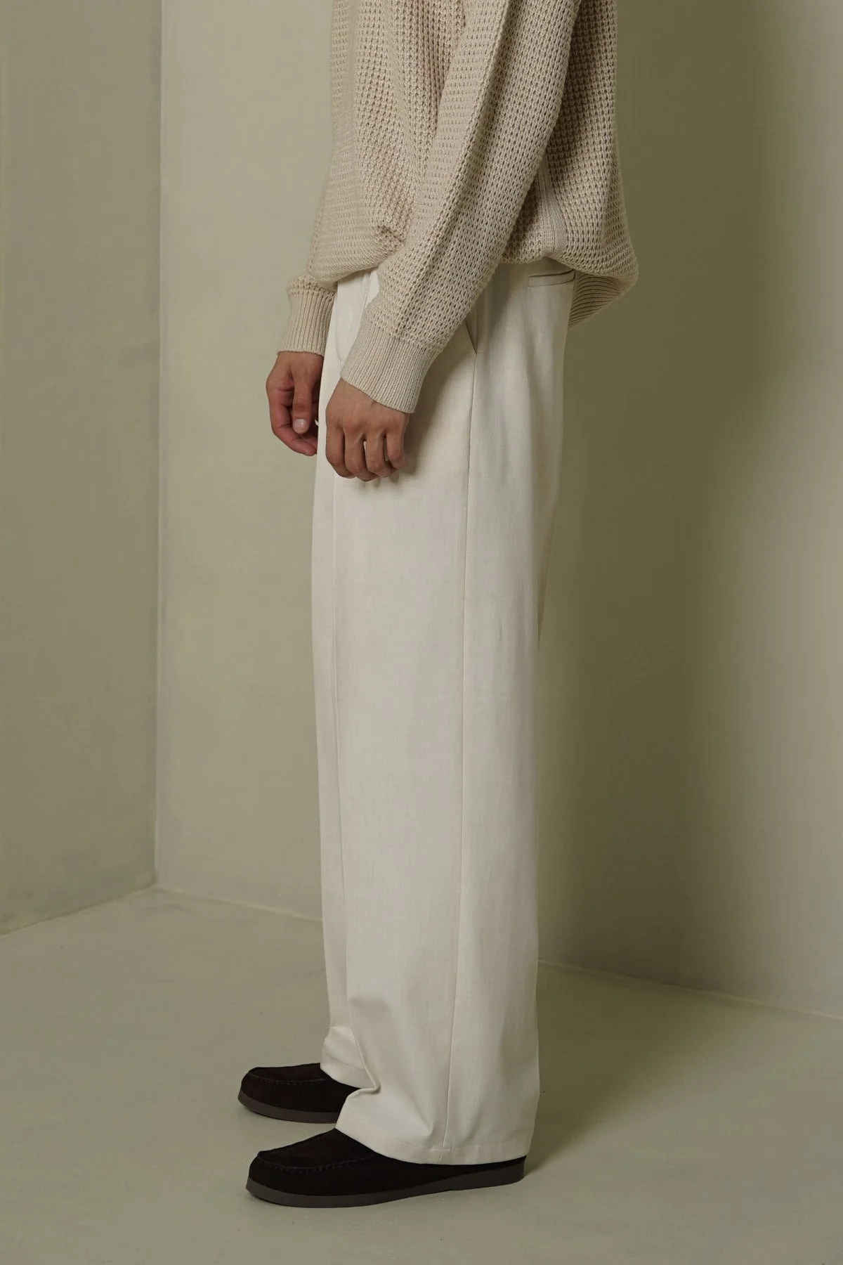 DOUBLE PLEAT TAILORED PANTS - Image 2