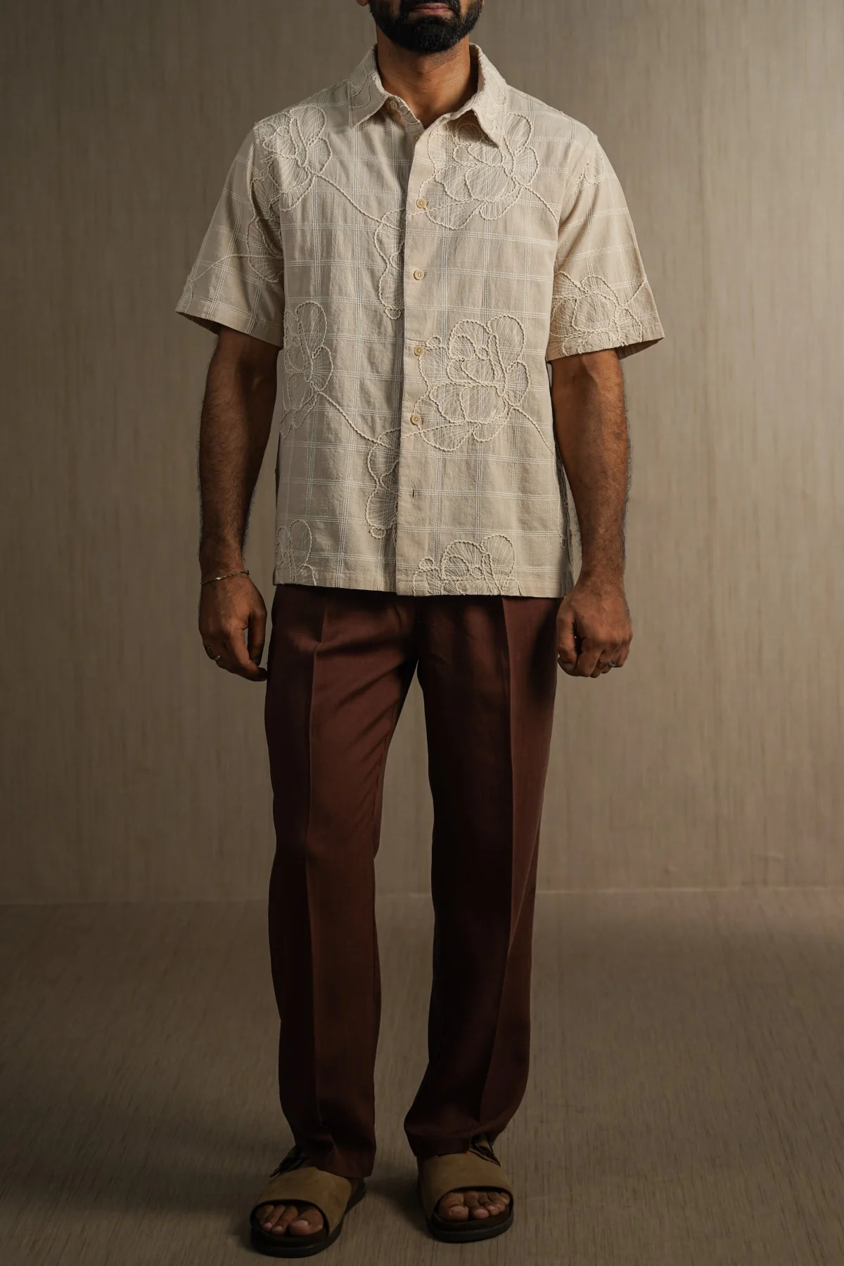 ECRU LINE COTTON SHIRT - Image 4