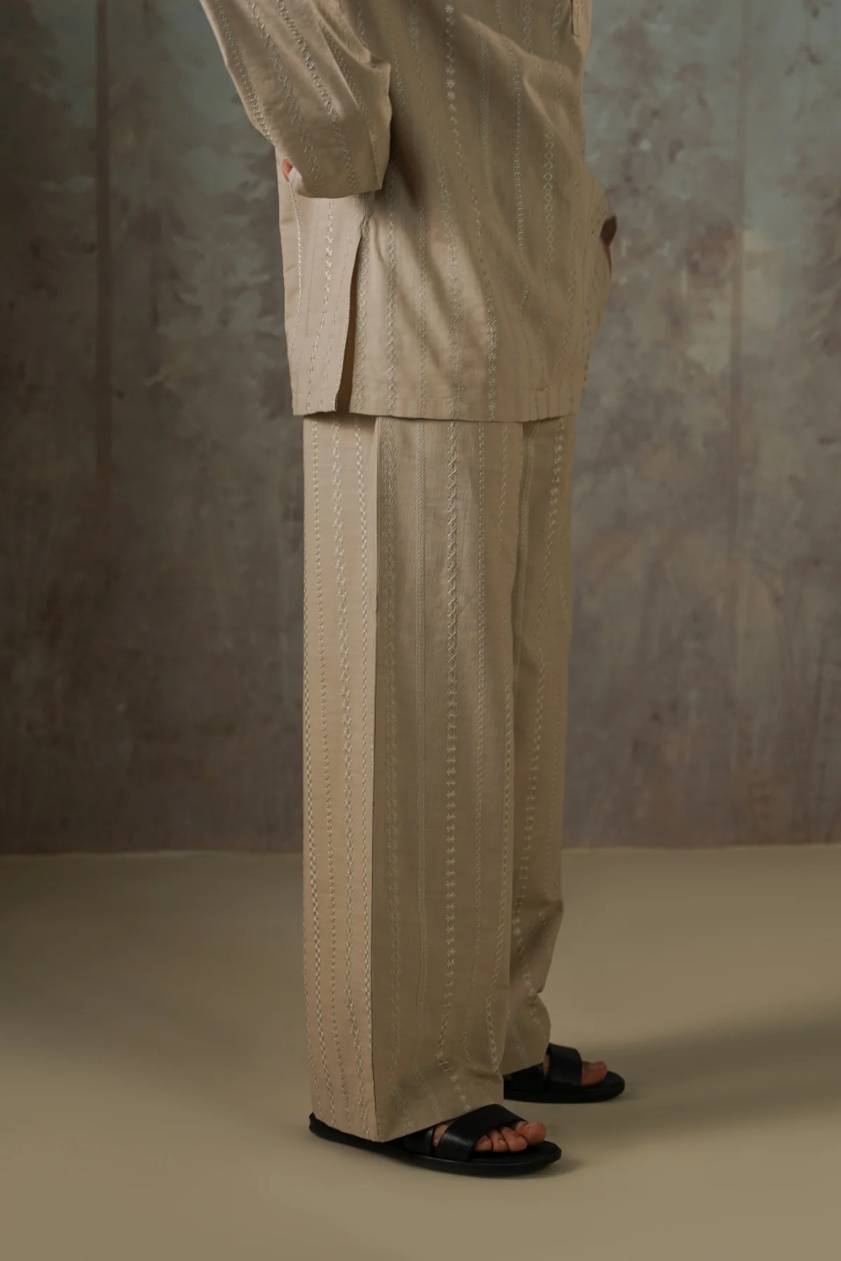 EMBROIDERED STRAIGHT PANTS - Image 5