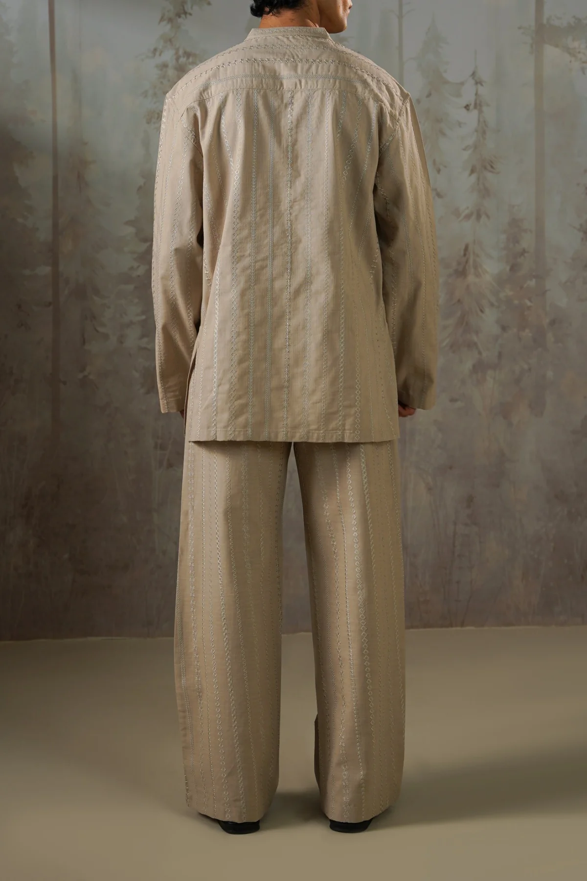 EMBROIDERED STRAIGHT PANTS - Image 6
