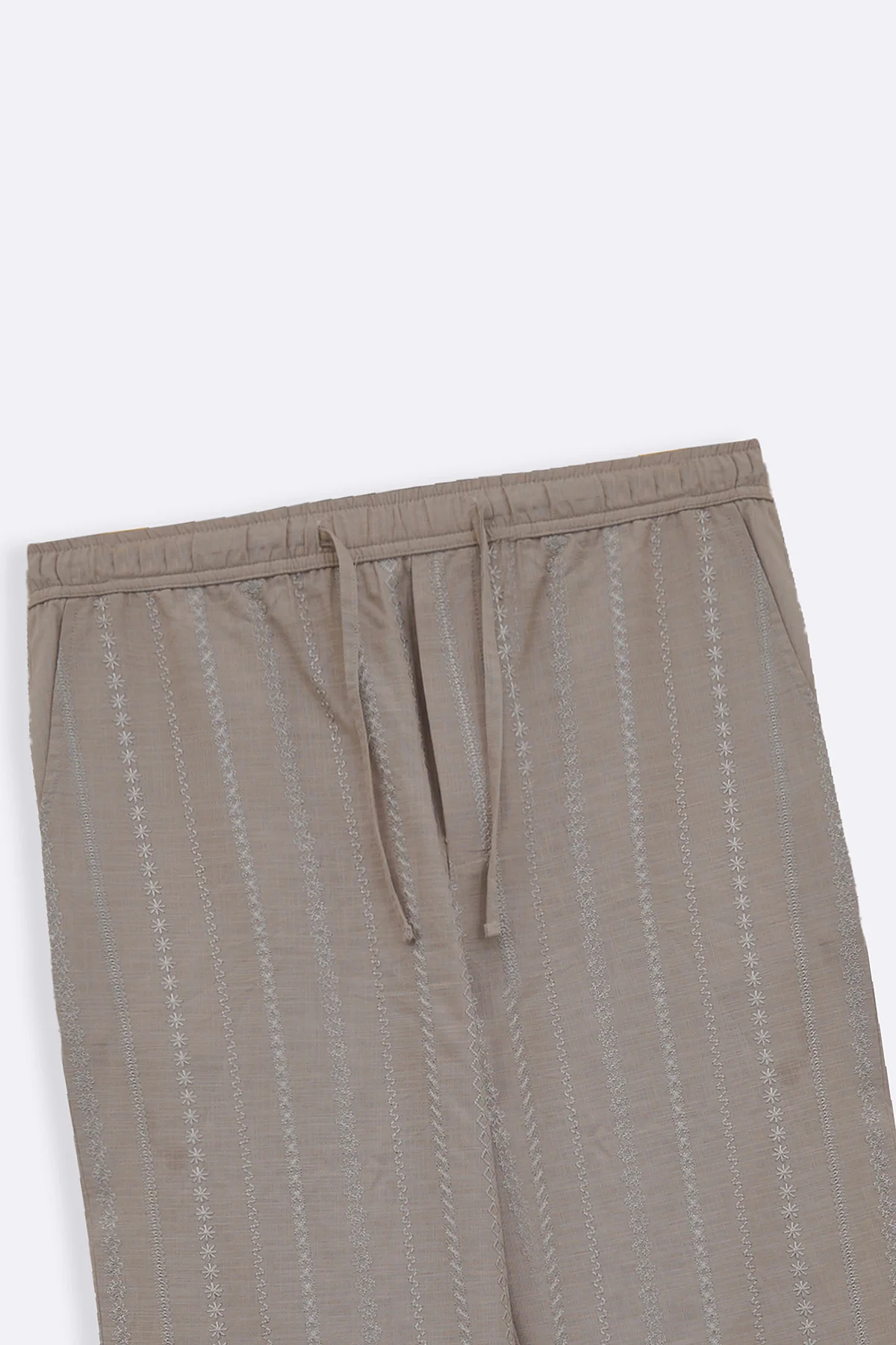 EMBROIDERED STRAIGHT PANTS - Image 7