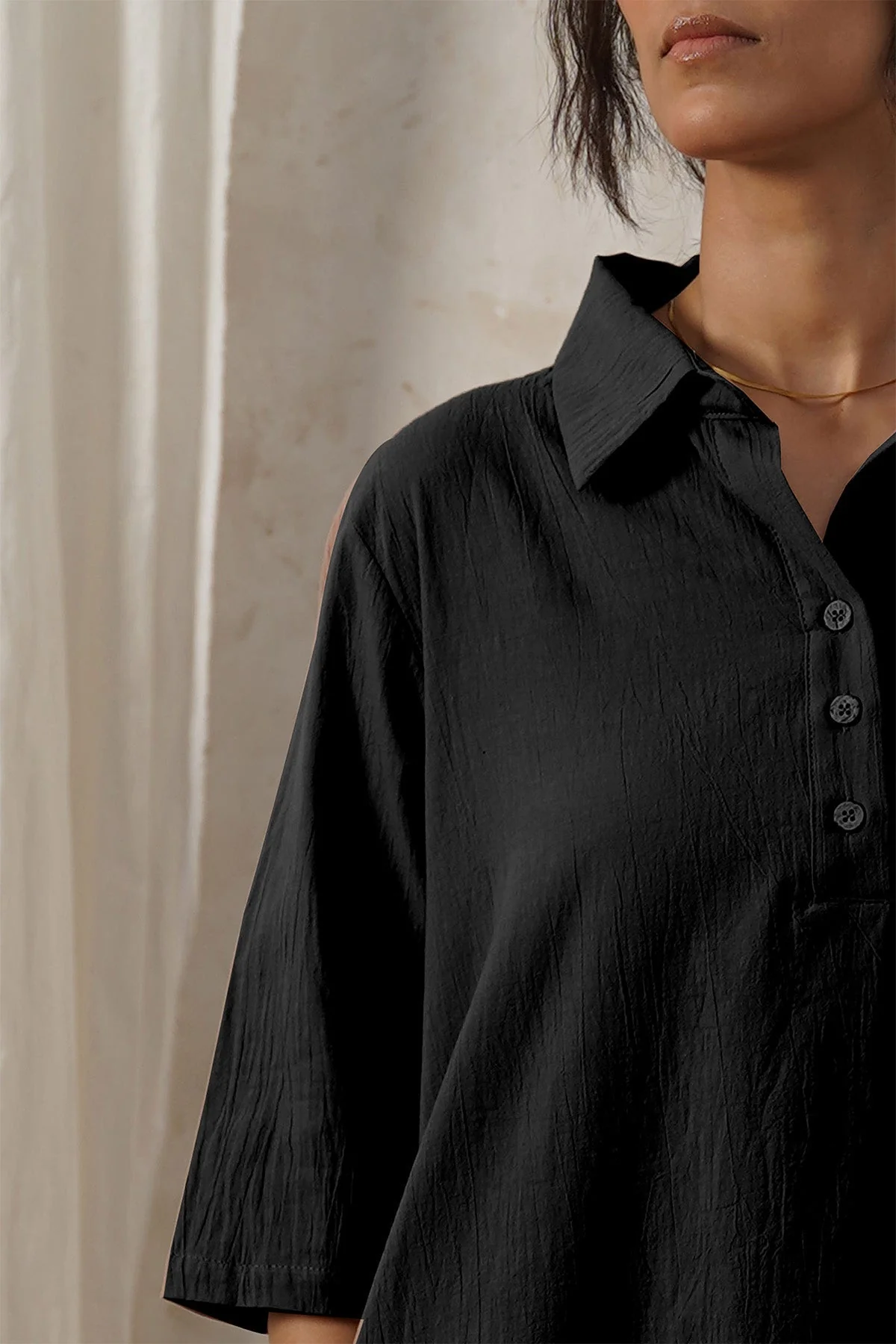 FEATHER COTTON KURTA-TUNIC - Image 3