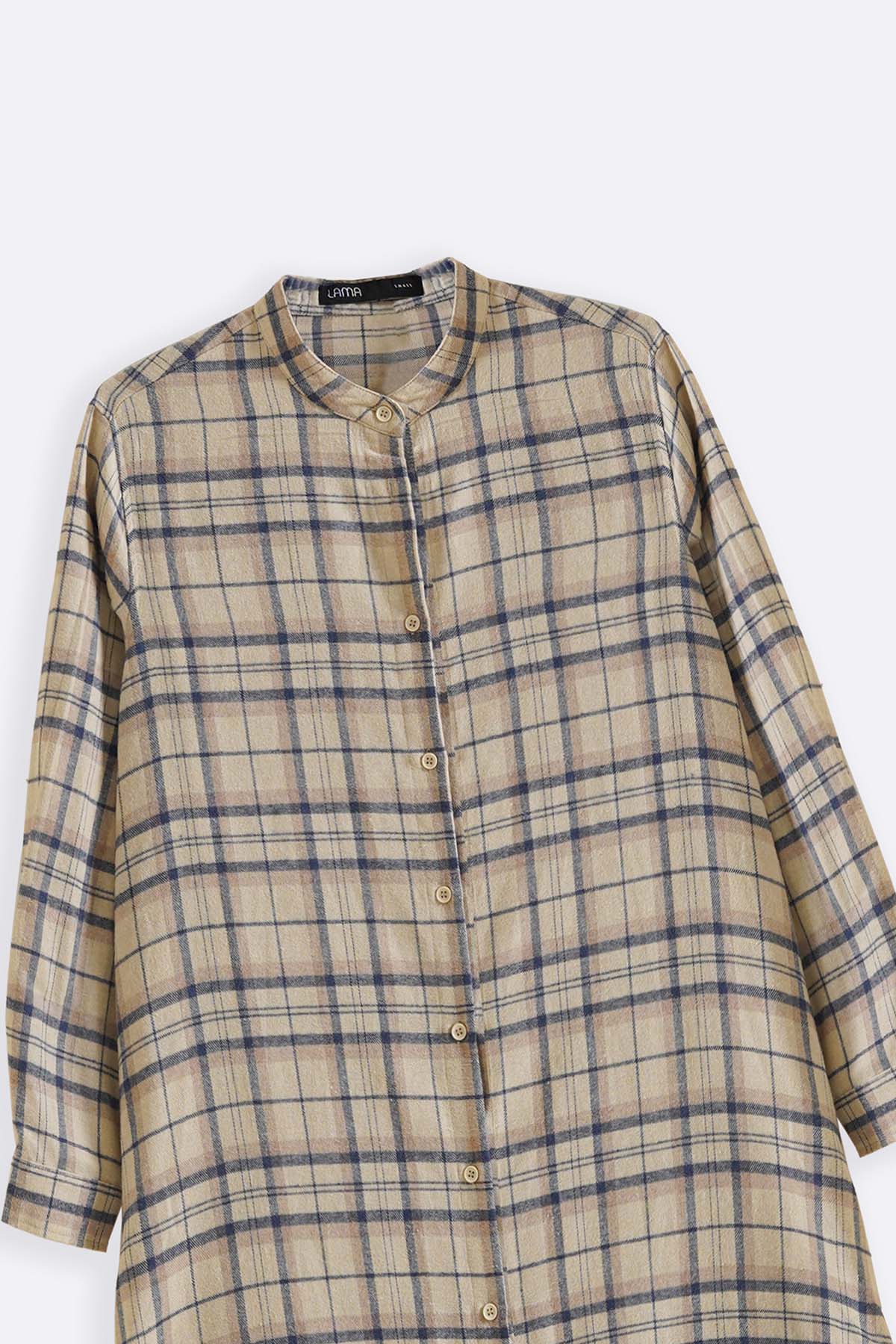 FLANNEL SHIRT DRESS - Image 2