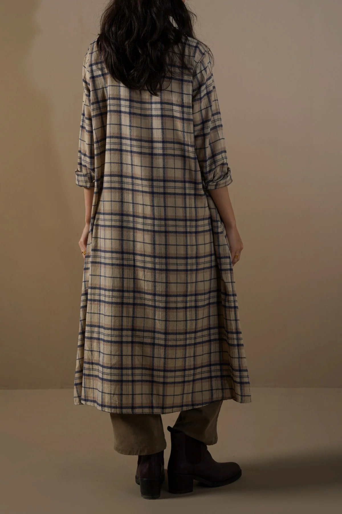 FLANNEL SHIRT DRESS - Image 5