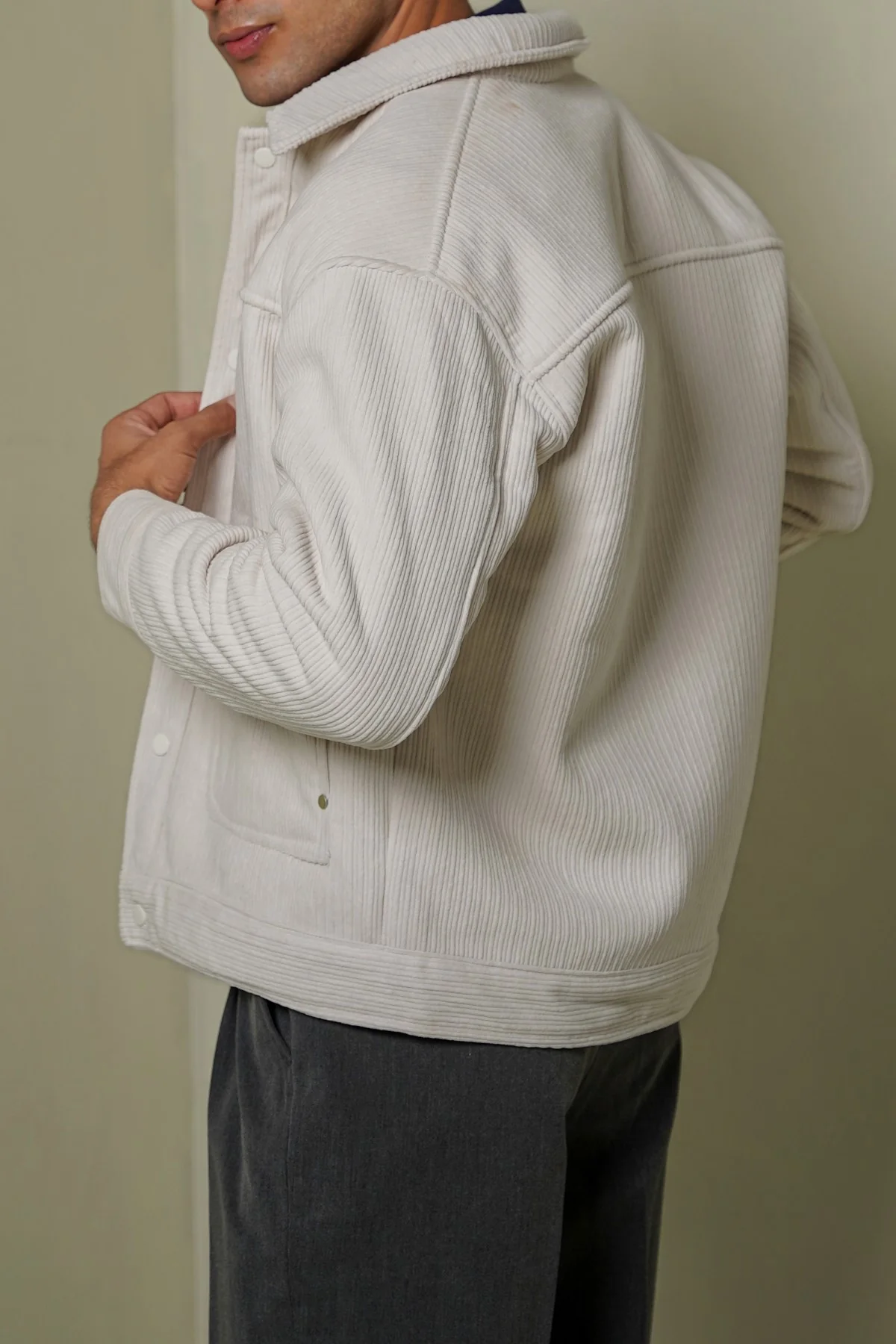 FUR-LINED CORDUROY JACKET - Image 6
