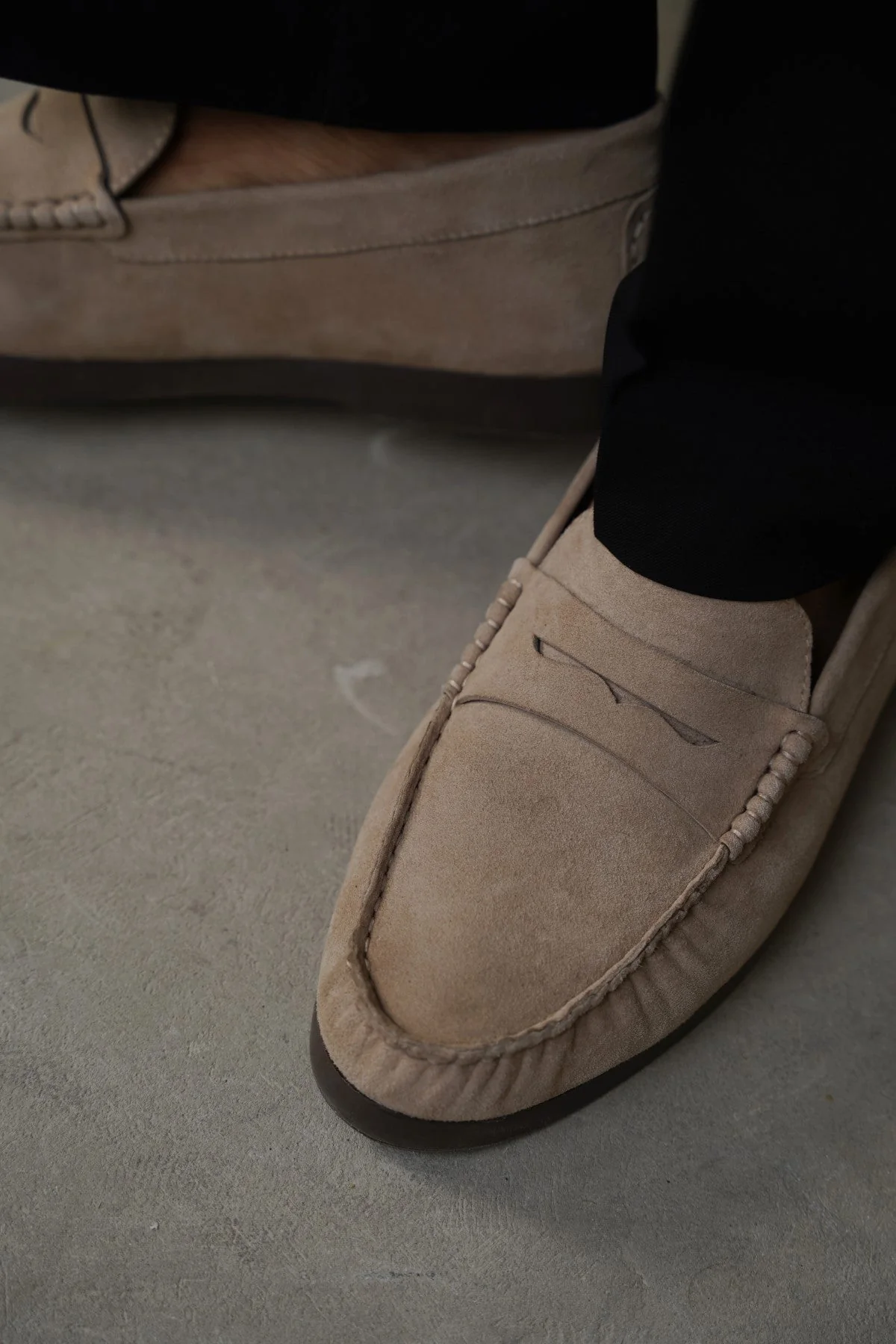 GOAT SUEDE LEATHER LOAFERS - Image 3
