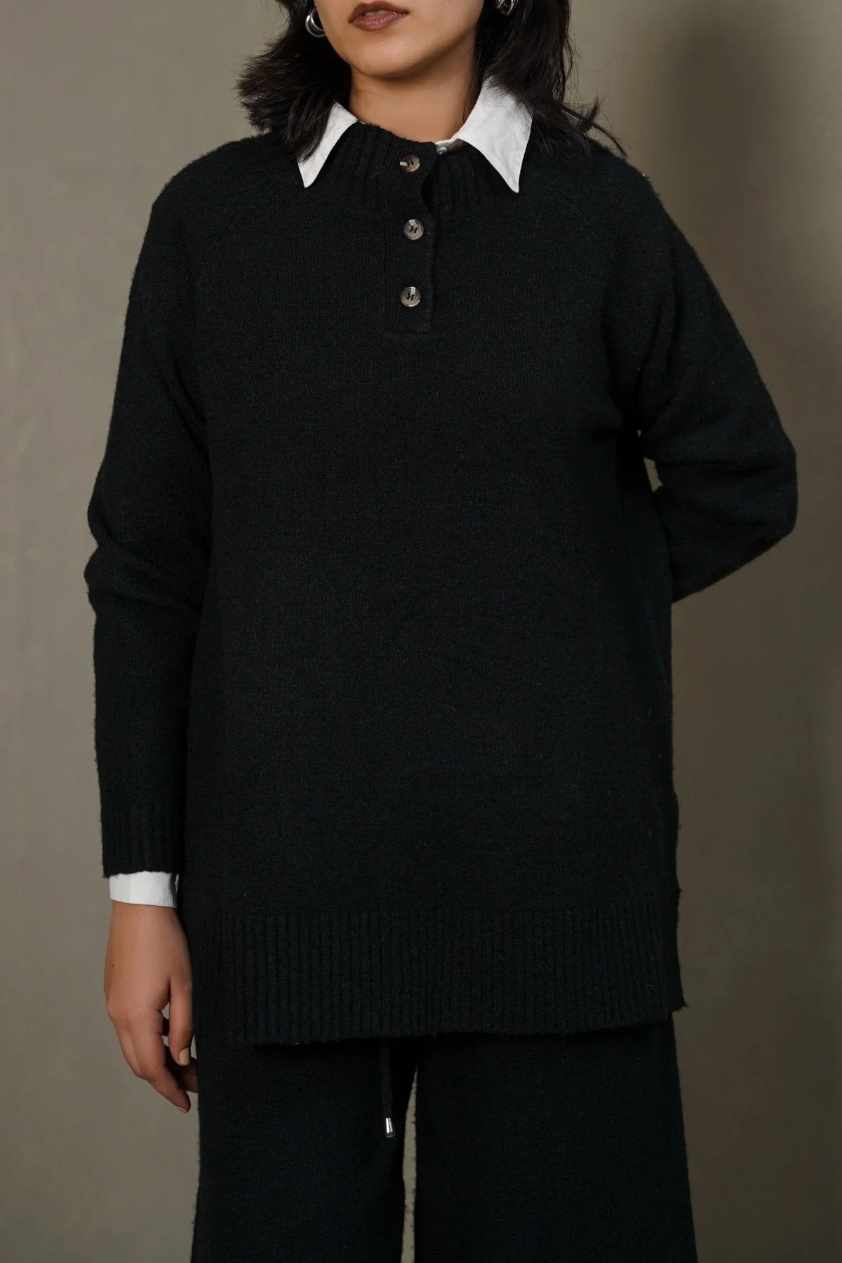 HENLEY RIBBED PULLOVER - Image 2
