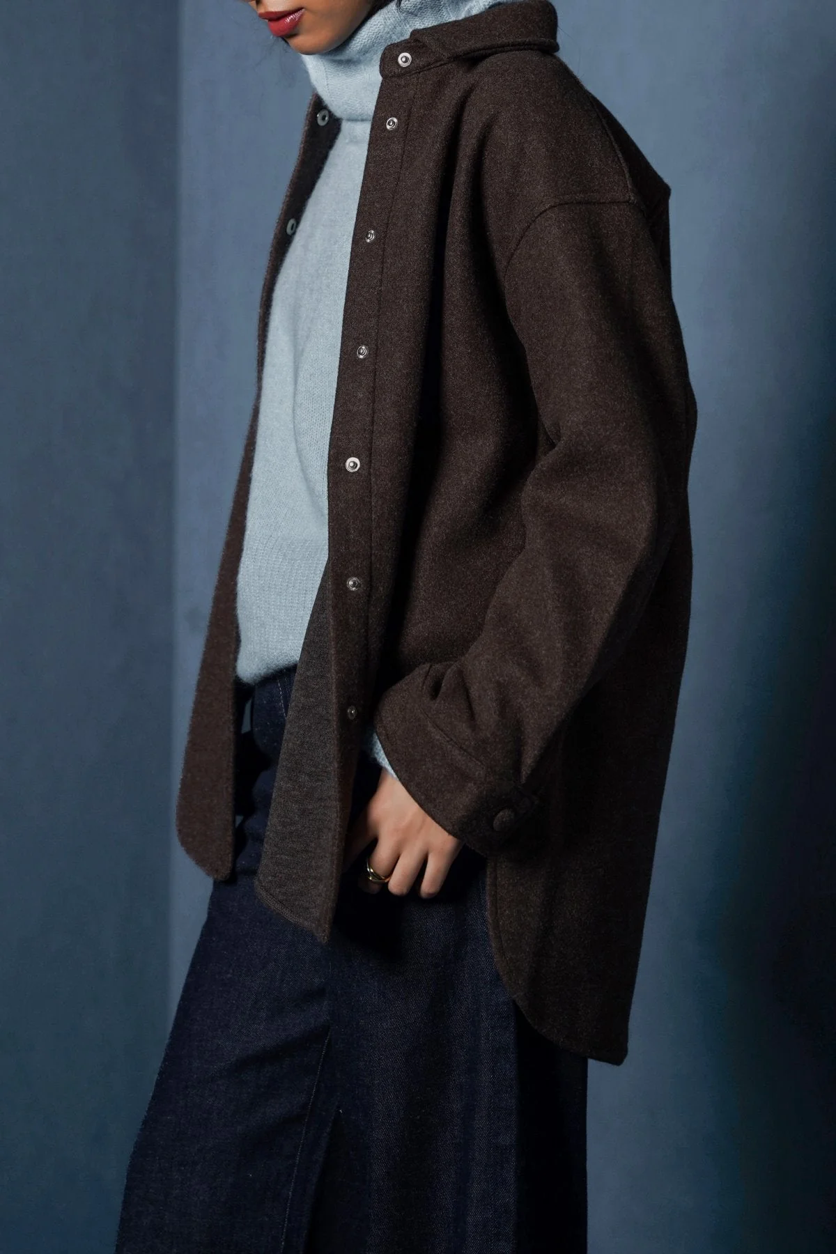 HIGH HEM SHACKET - Image 5