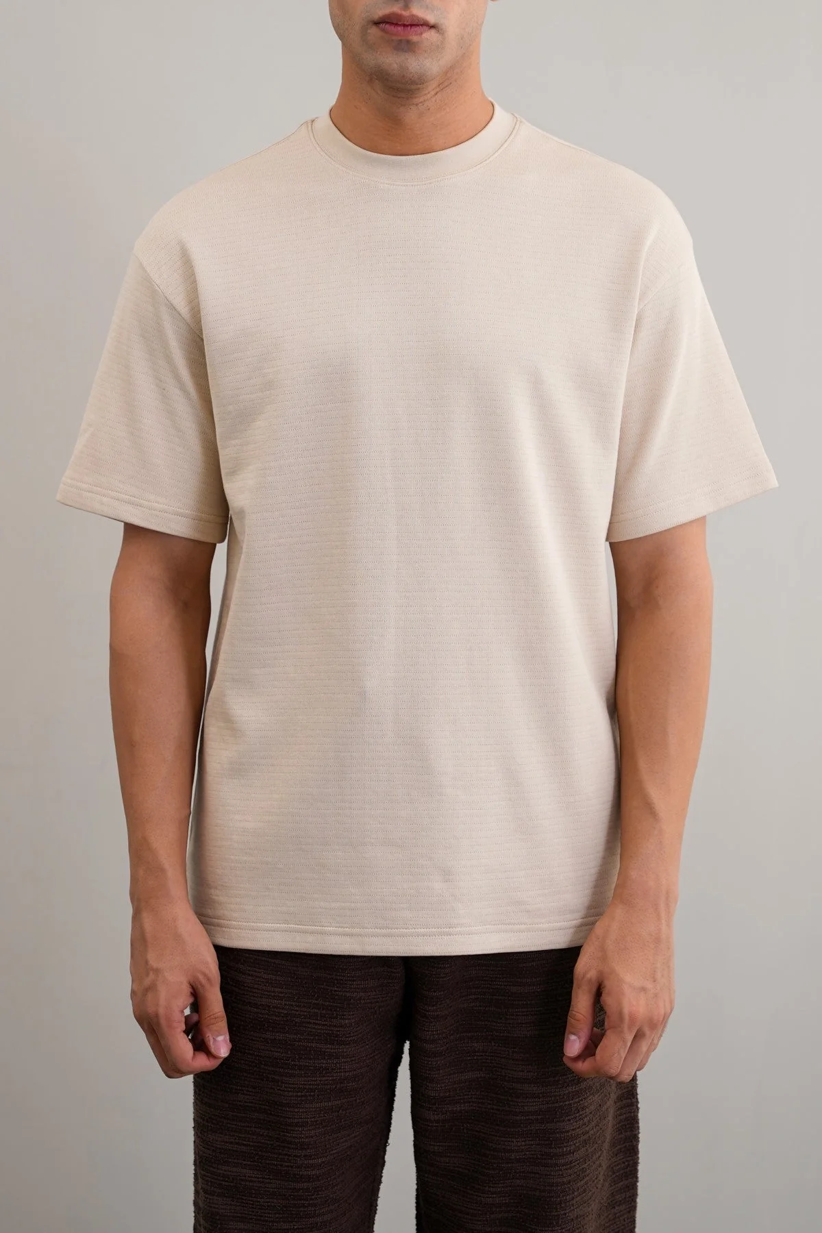 JACQUARD COTTON CLASSIC TEE