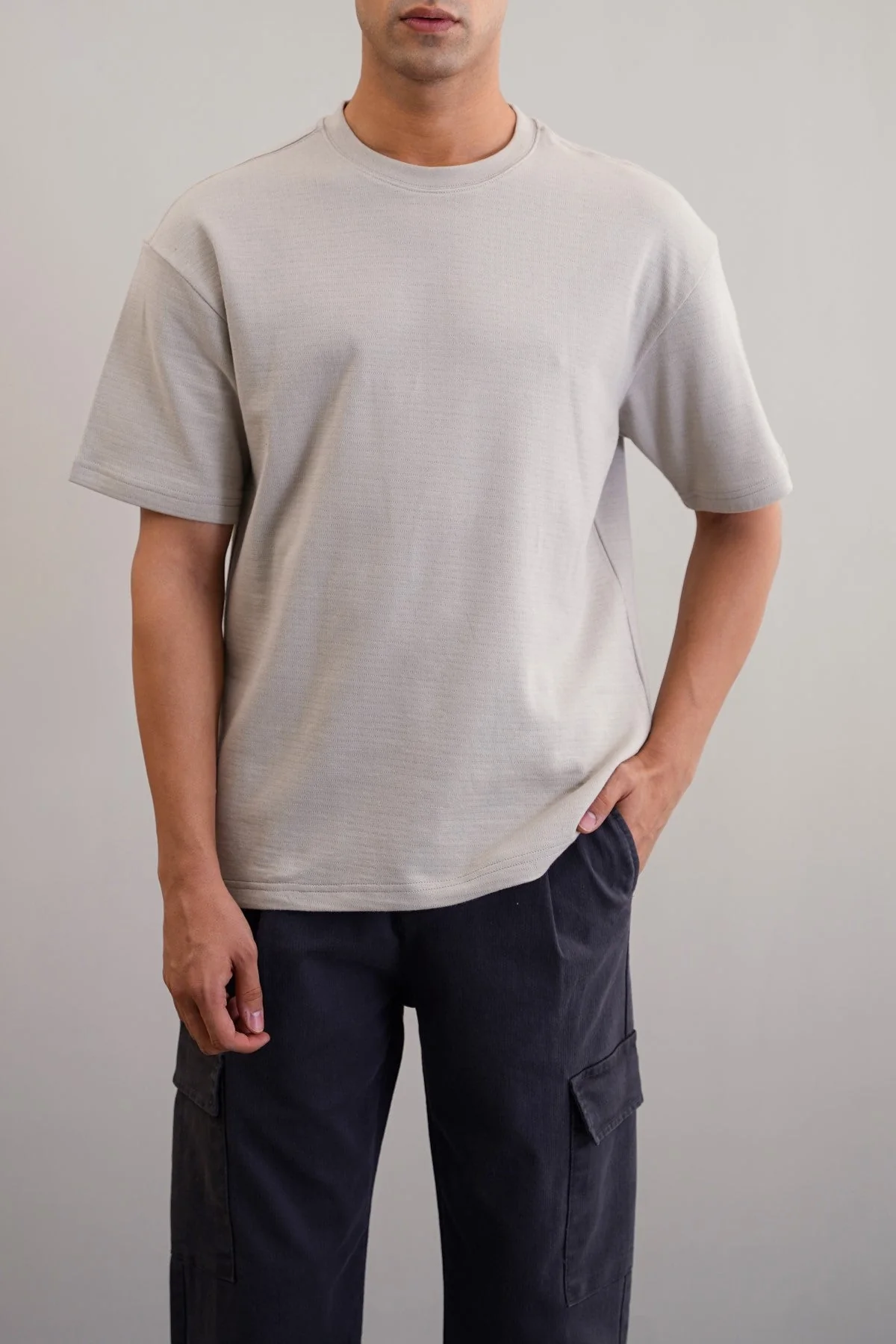 JACQUARD COTTON CLASSIC TEE