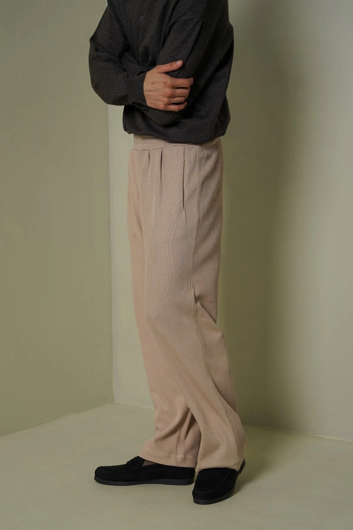 KNITTED LOOSE PANTS - Image 4