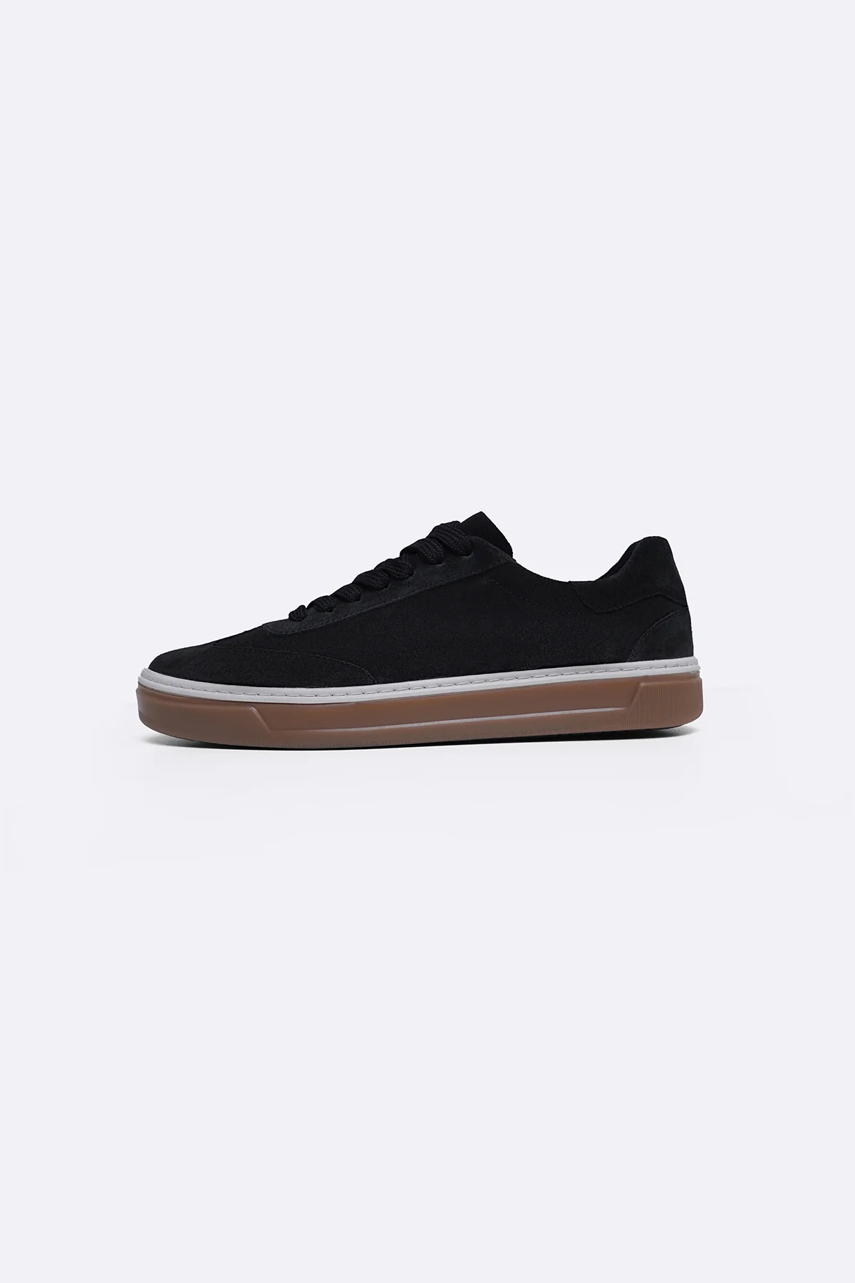 LACE-UP LEATHER SNEAKERS