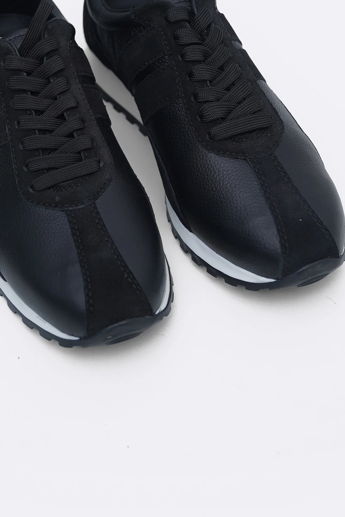 LEATHER COMBO LIFESTYLE SNEAKERS - Image 4