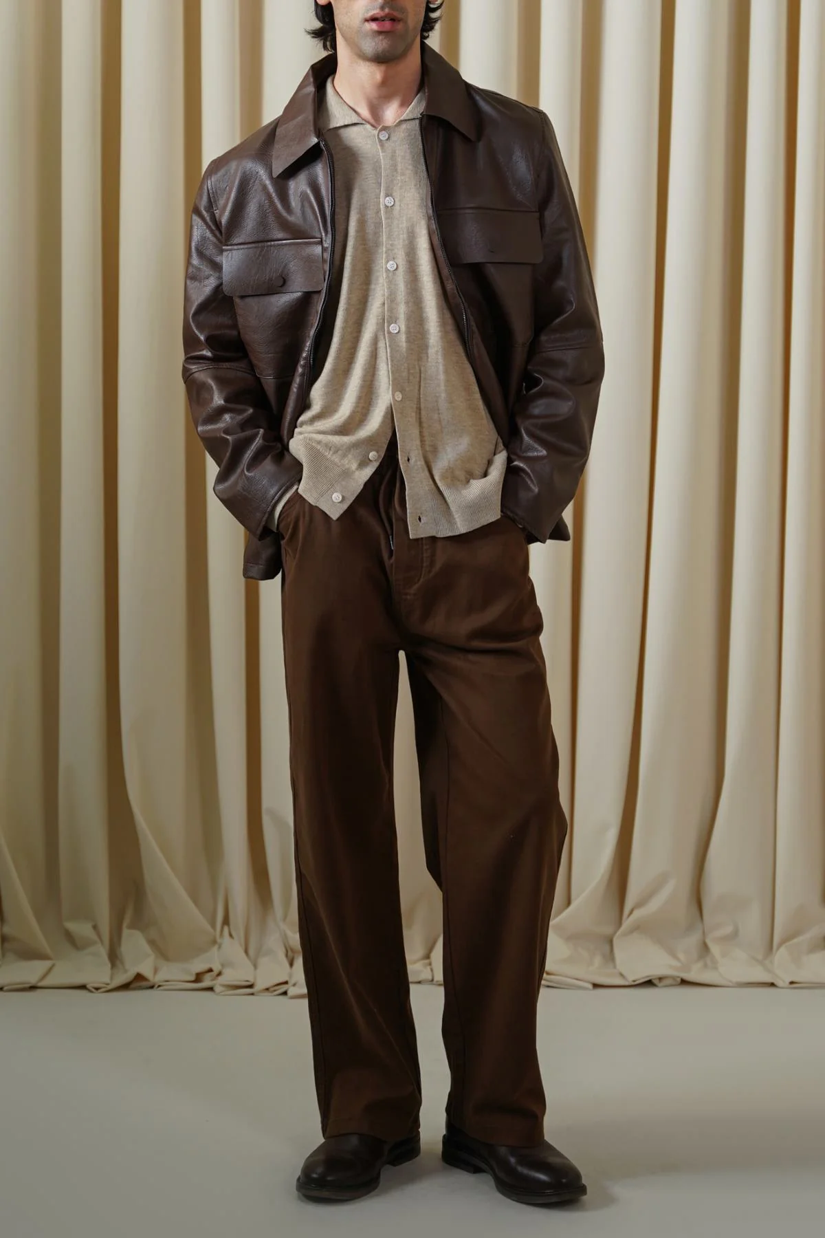 LEATHER EFFECT JACKET - Image 5