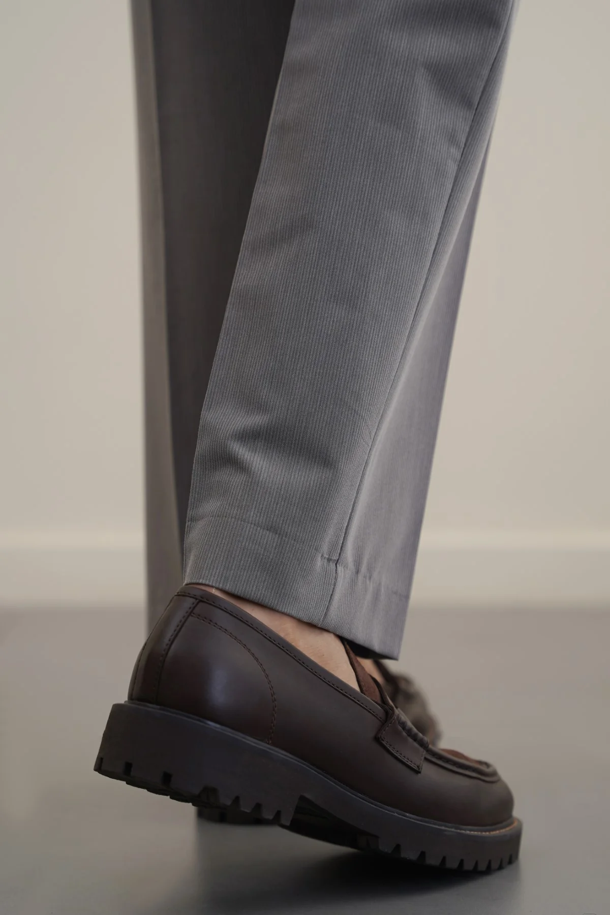 LEATHER & SUEDE PENNY LOAFERS - Image 4
