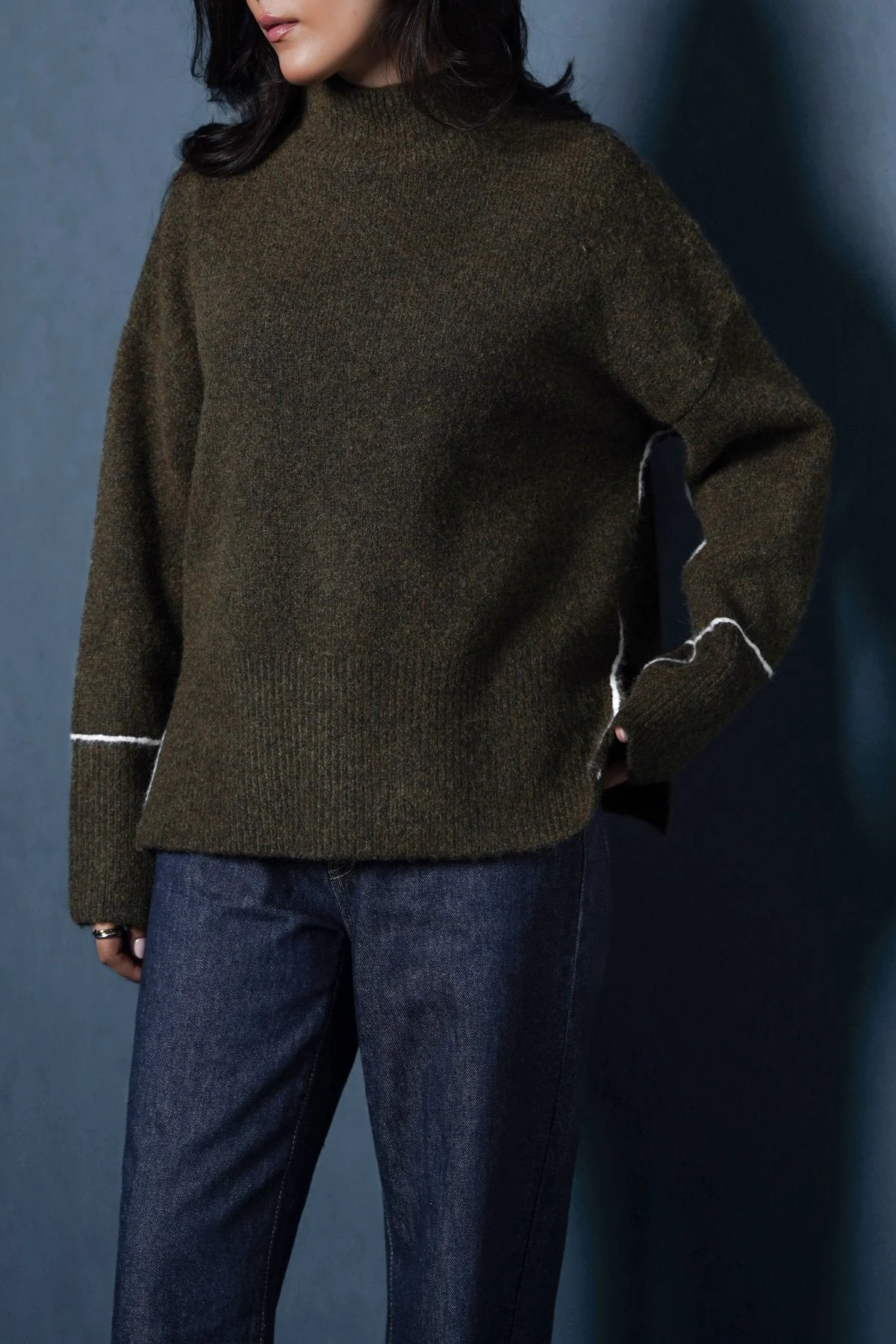 LINEA MOCKNECK SWEATER