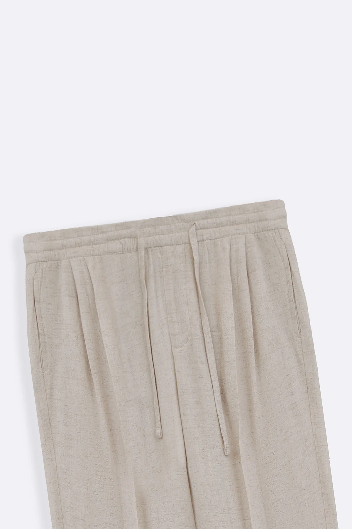 LINEN BLEND BAGGY PANTS - Image 6