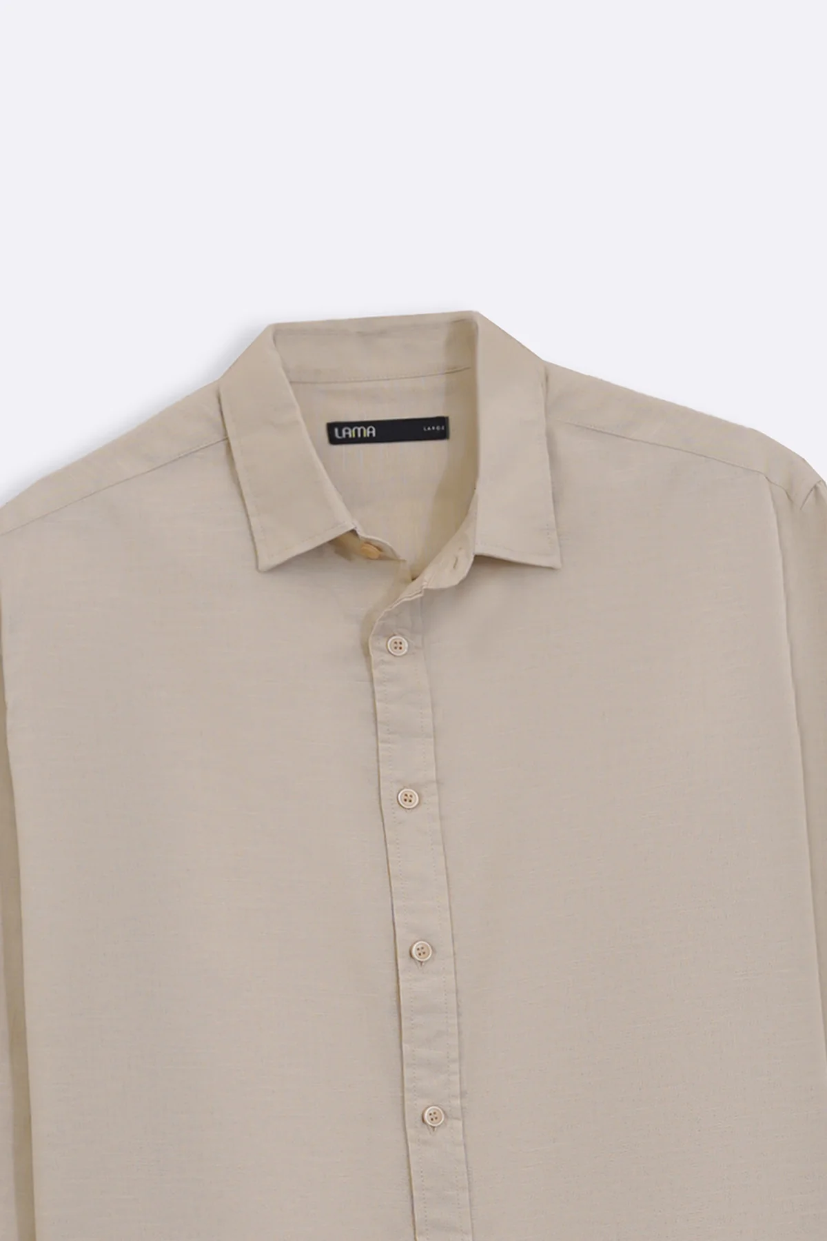 LINEN BLEND BUTTON DOWN SHIRT - Image 7