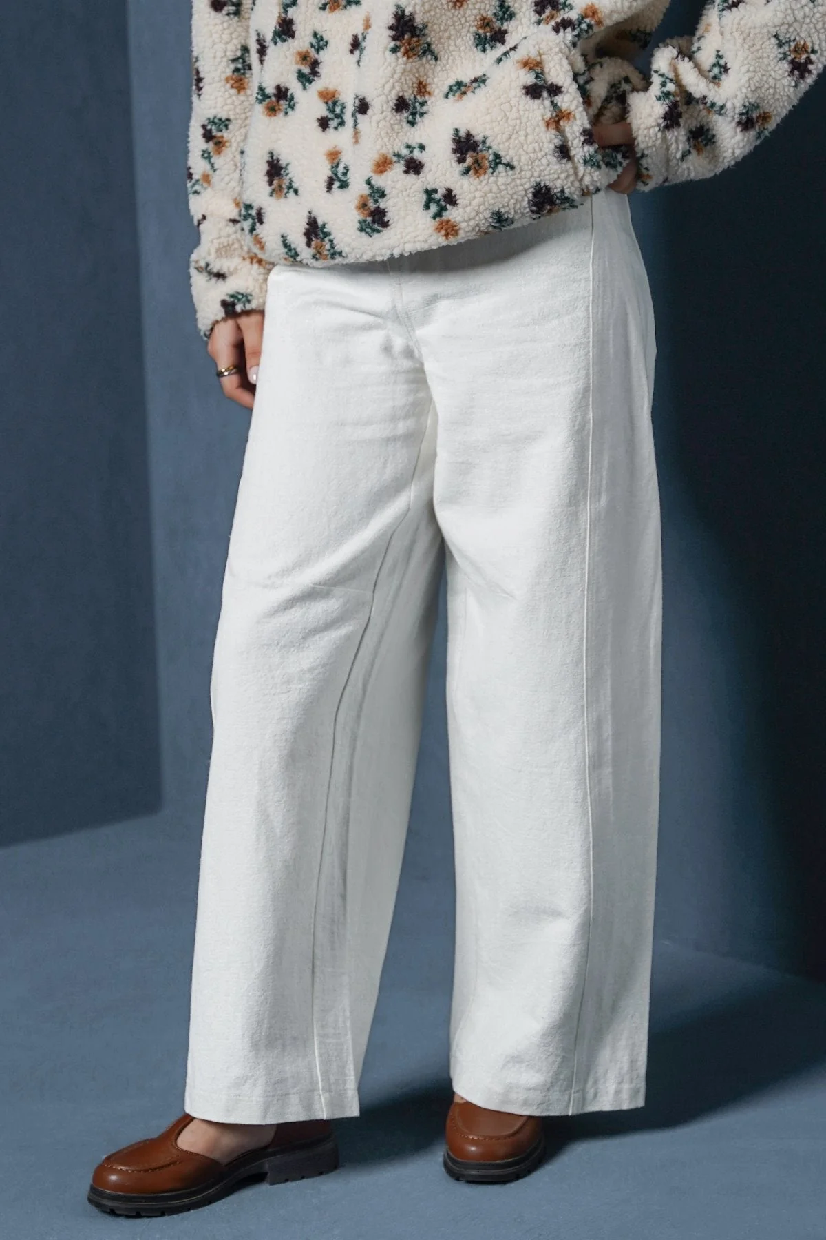 LINEN BLEND JEAN PANTS