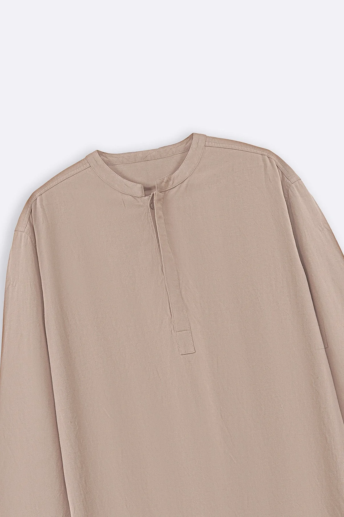 LINEN BLEND LONG SHIRT - Image 2