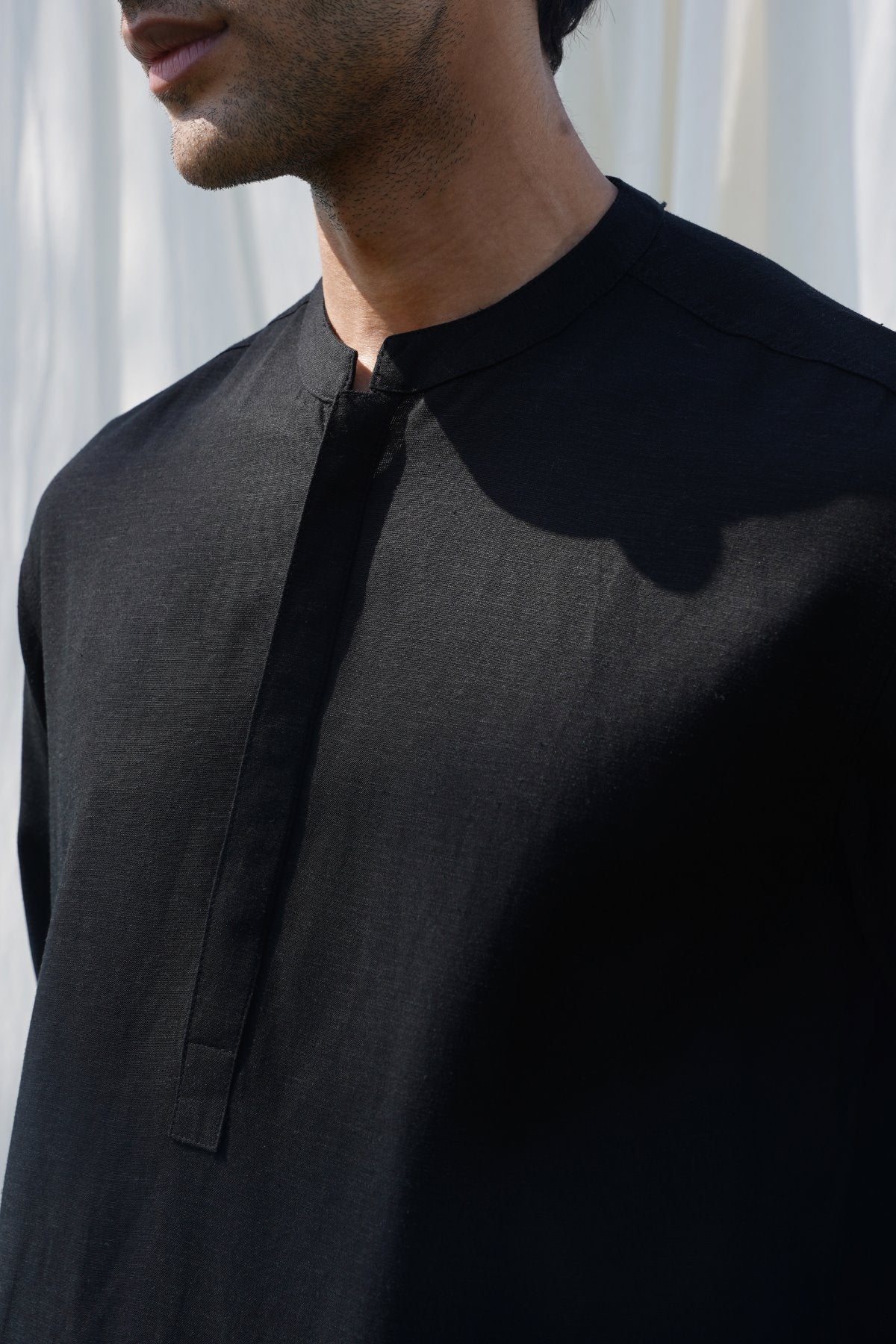 LINEN BLEND LONG SHIRT - Image 4