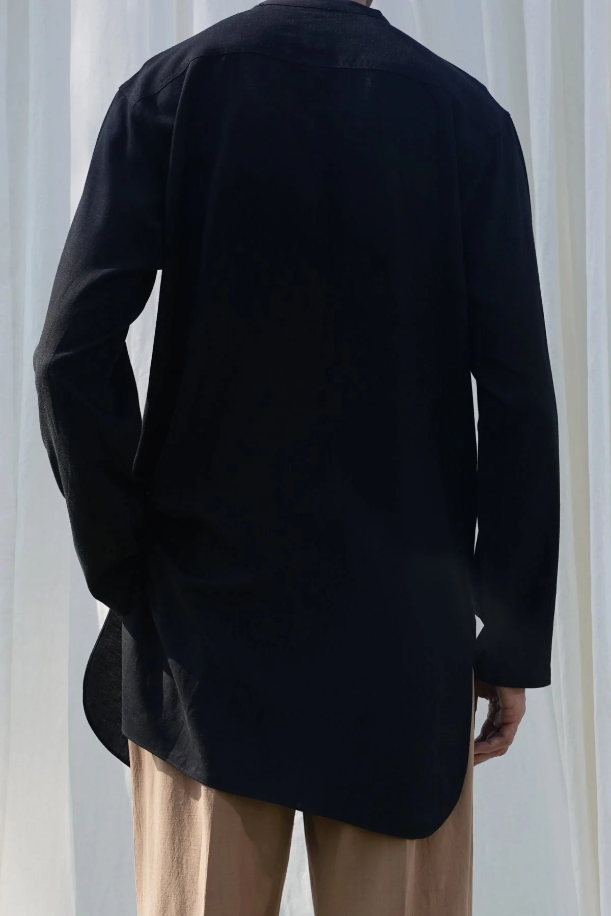 LINEN BLEND LONG SHIRT - Image 5