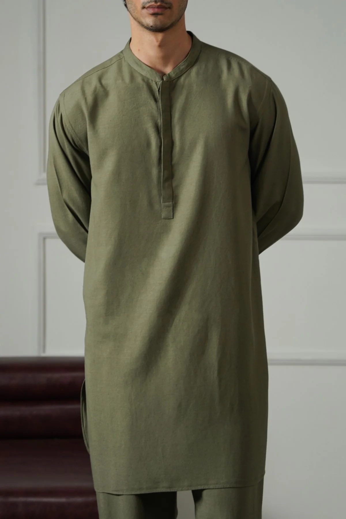 LINEN BLEND LONG SHIRT - Image 3