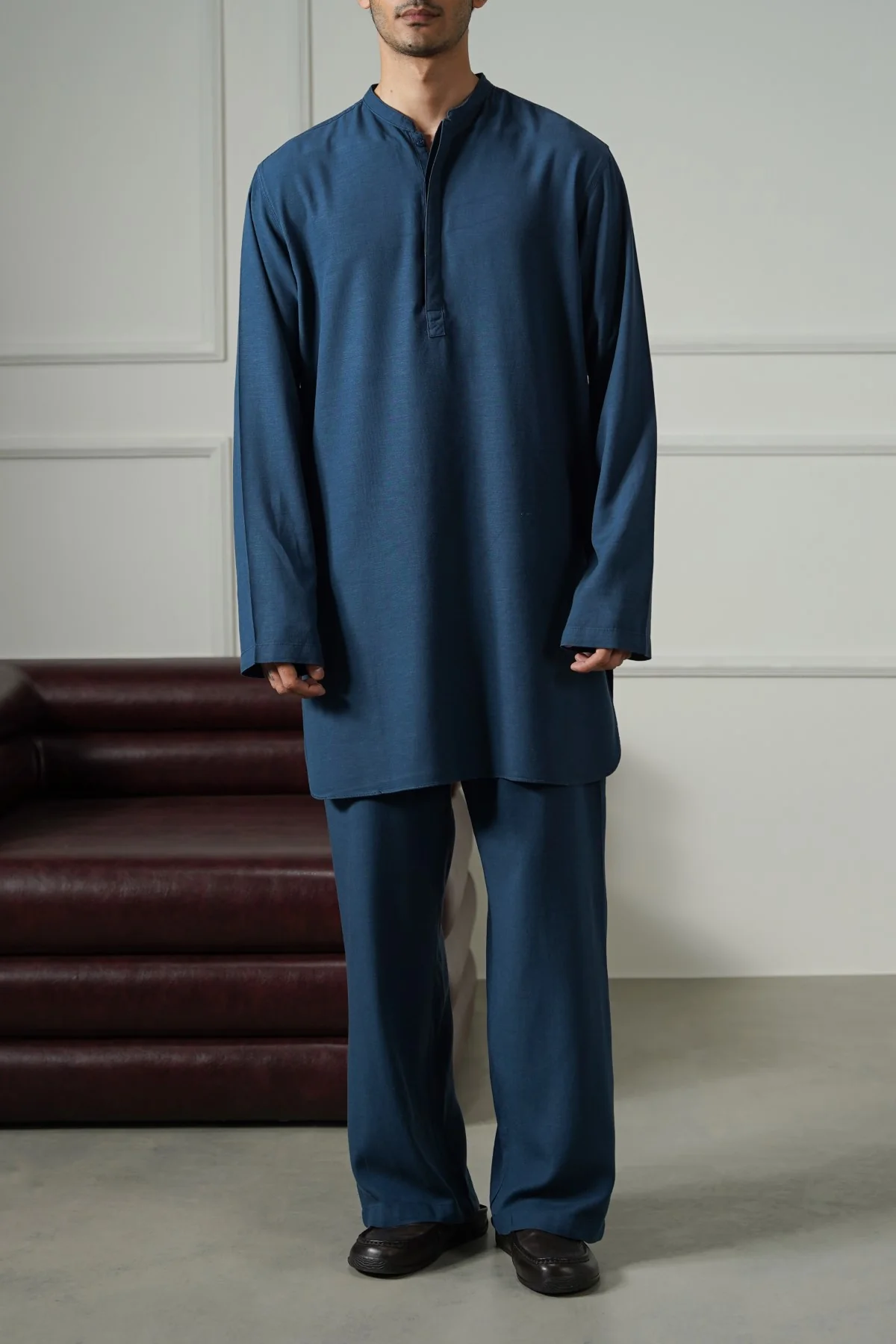 LINEN BLEND RELAXED TROUSERS - Image 3